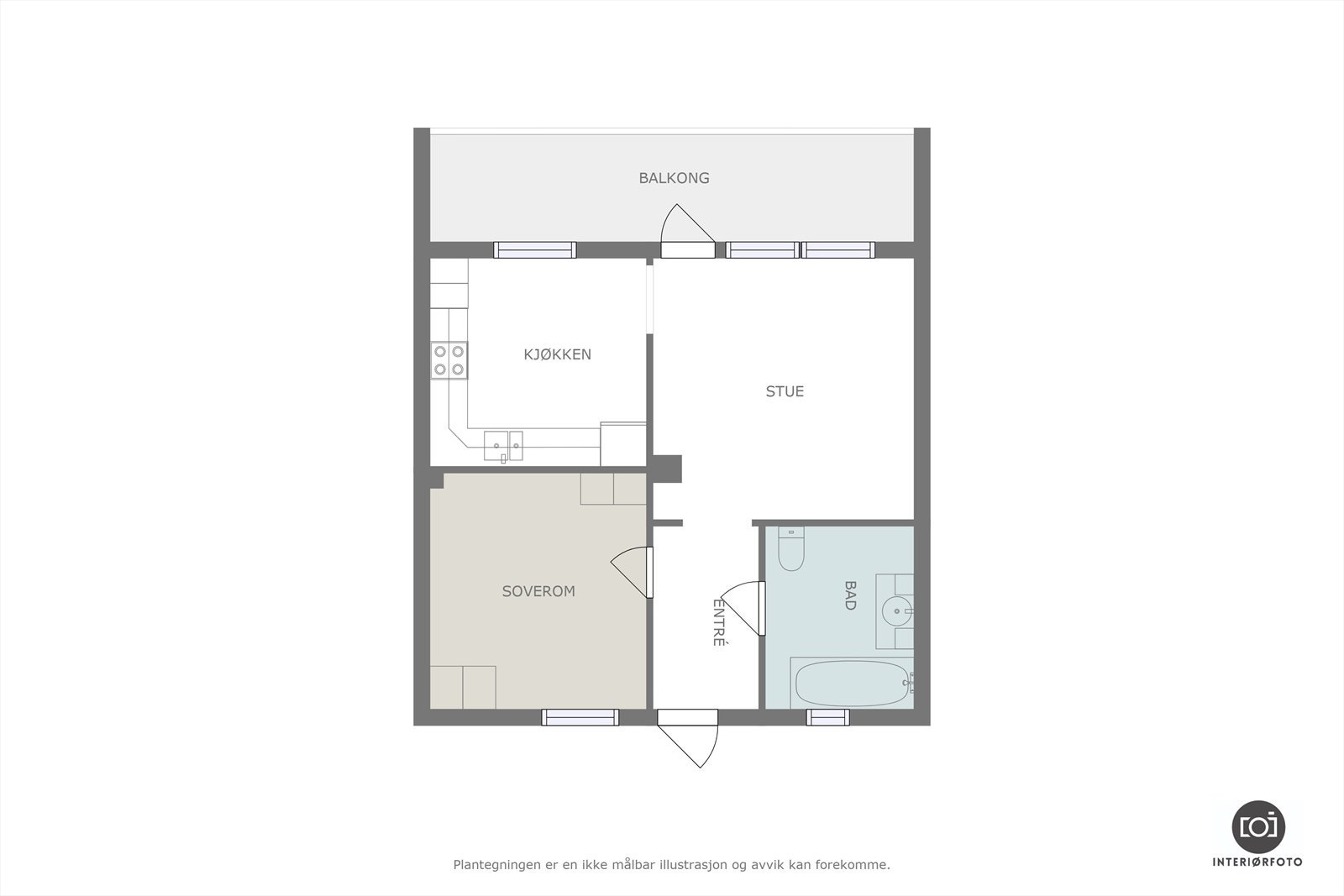Plantegning Galleribilde