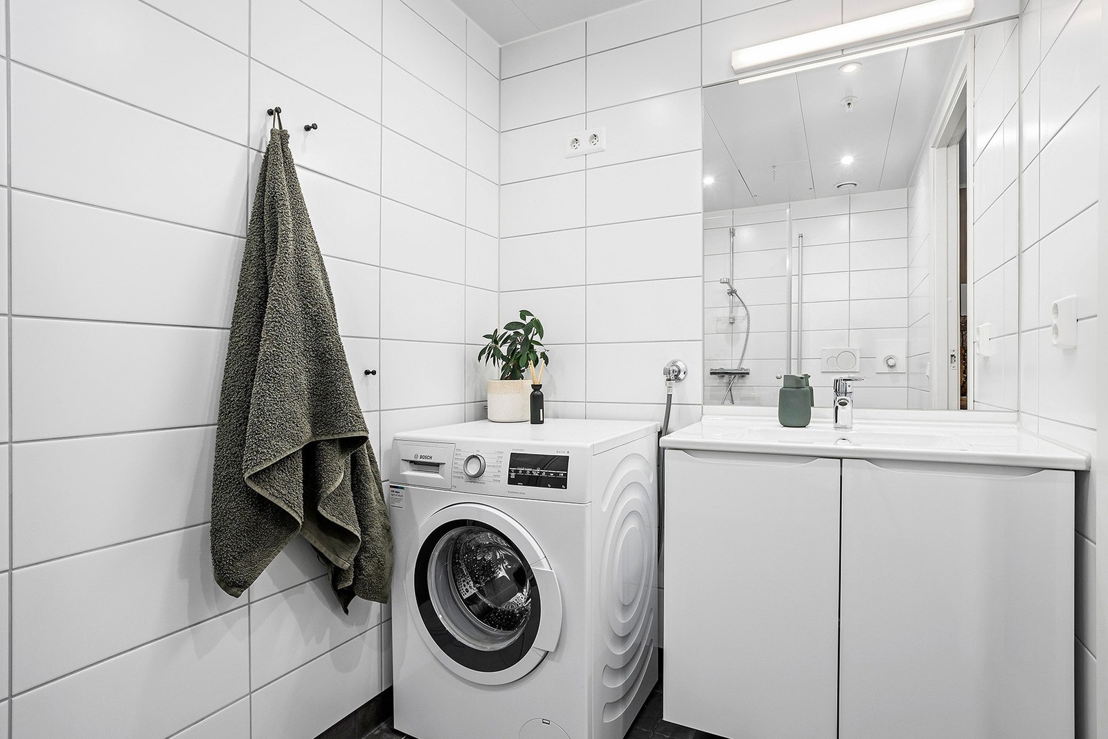 Badet er målt til 4 kvm. Galleribilde