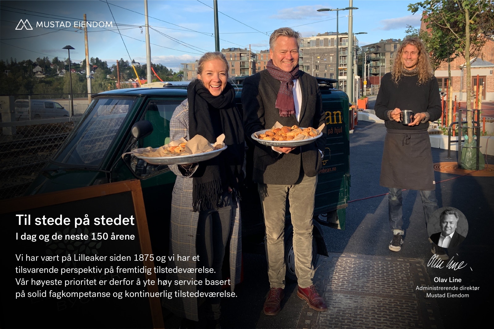 En god start på dagen - flere ganger i året serverer vi kunder gratis kaffe og croissanter Galleribilde
