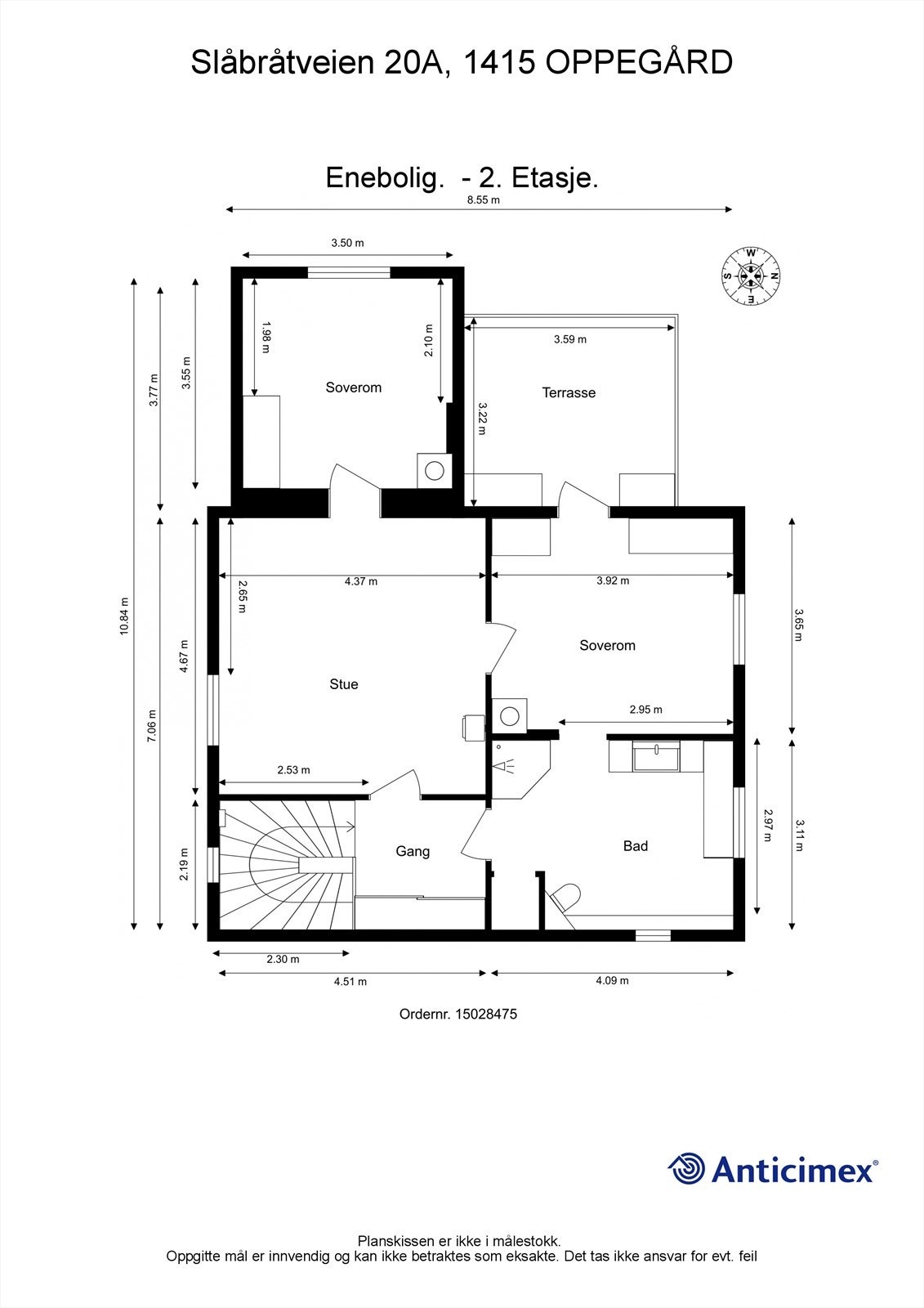 Plantegning 2.etasje Galleribilde