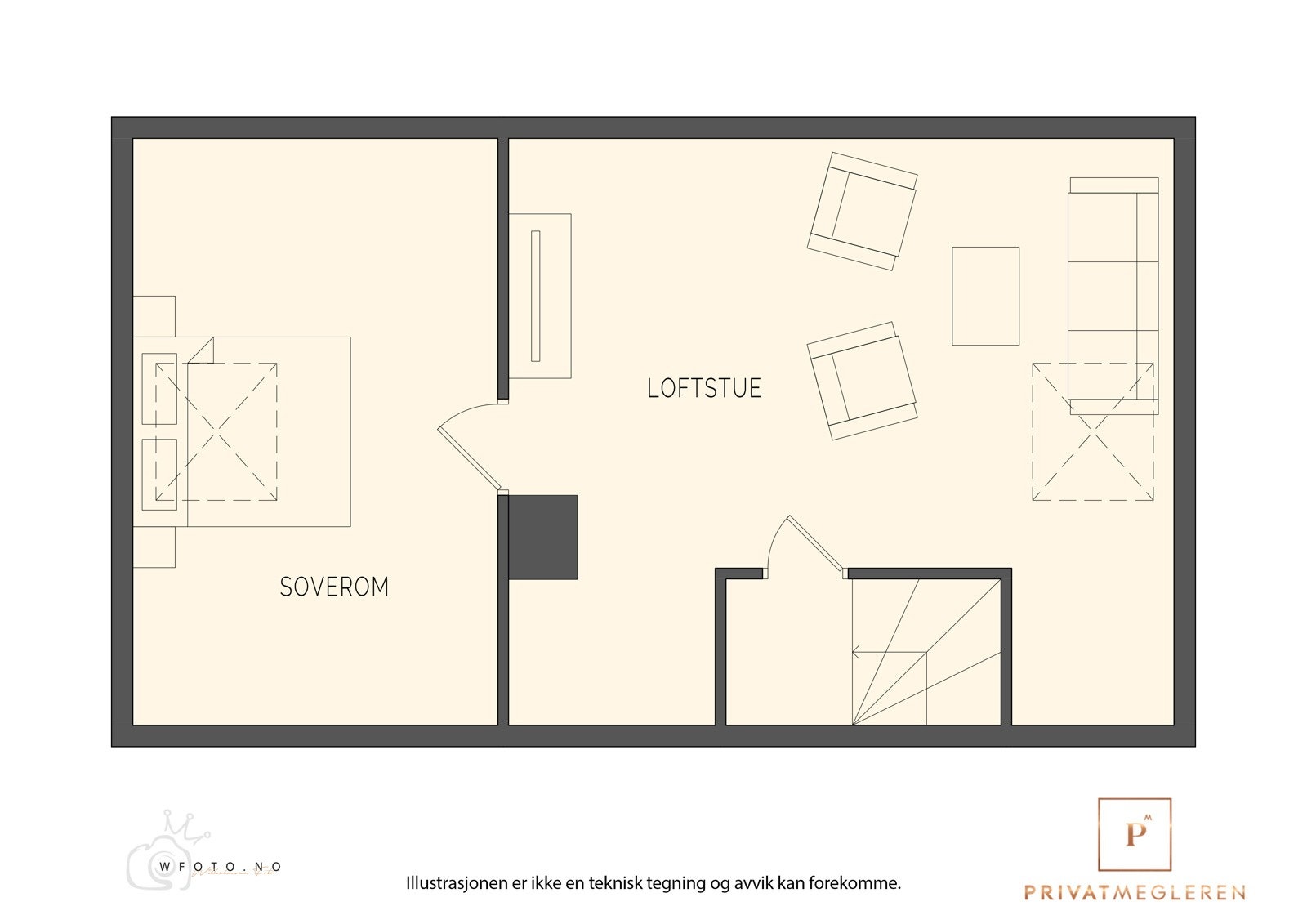 - Planløsning loftsetasje - Galleribilde