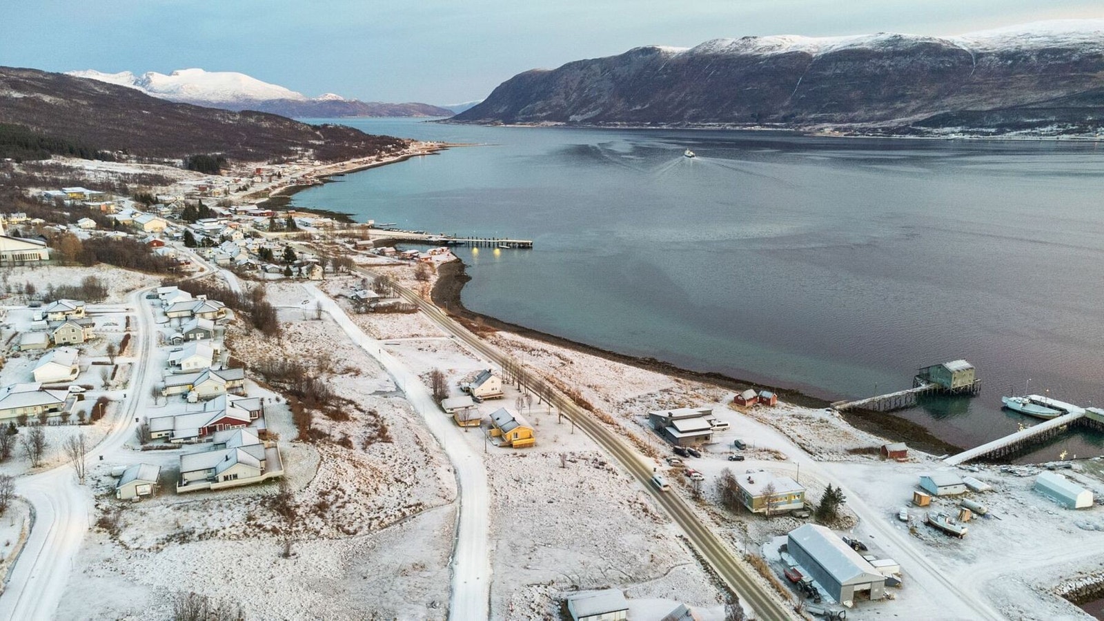 Tomtefeltet fra lufta. Galleribilde
