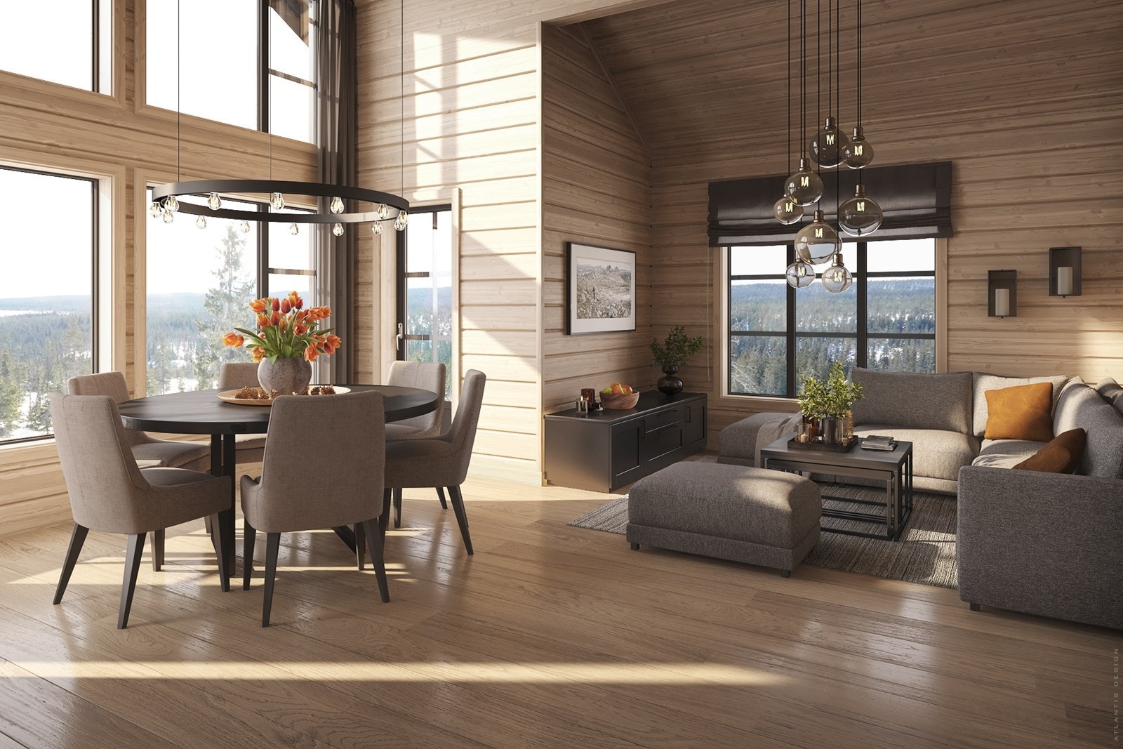 3D bilde av hytta Galleribilde