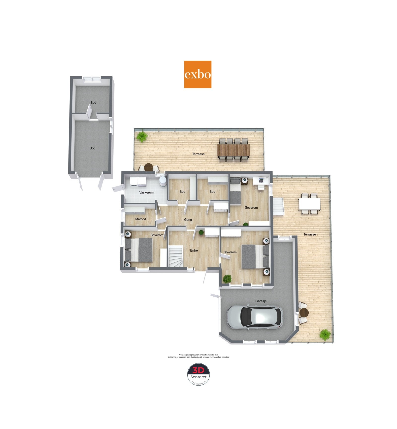 Plantegning underetasje. Galleribilde