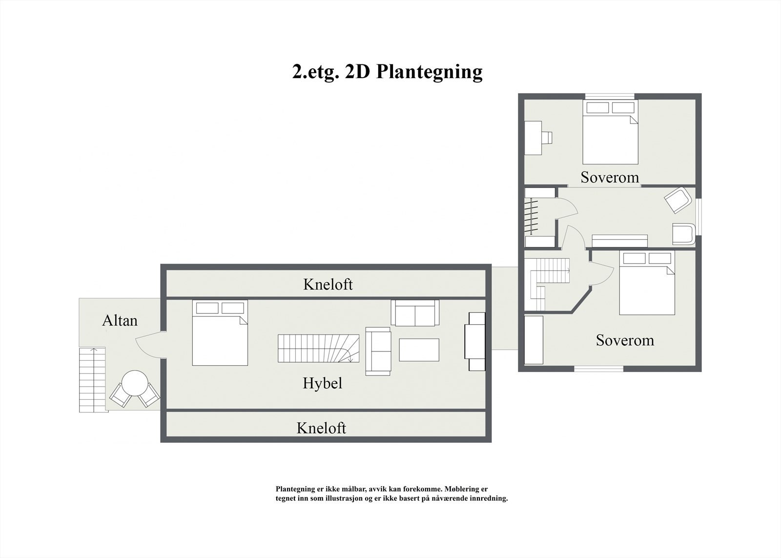 Floorplan letterhead - Egedes gate 7 - 2. Floor - 2D Floor Plan.jpg Galleribilde