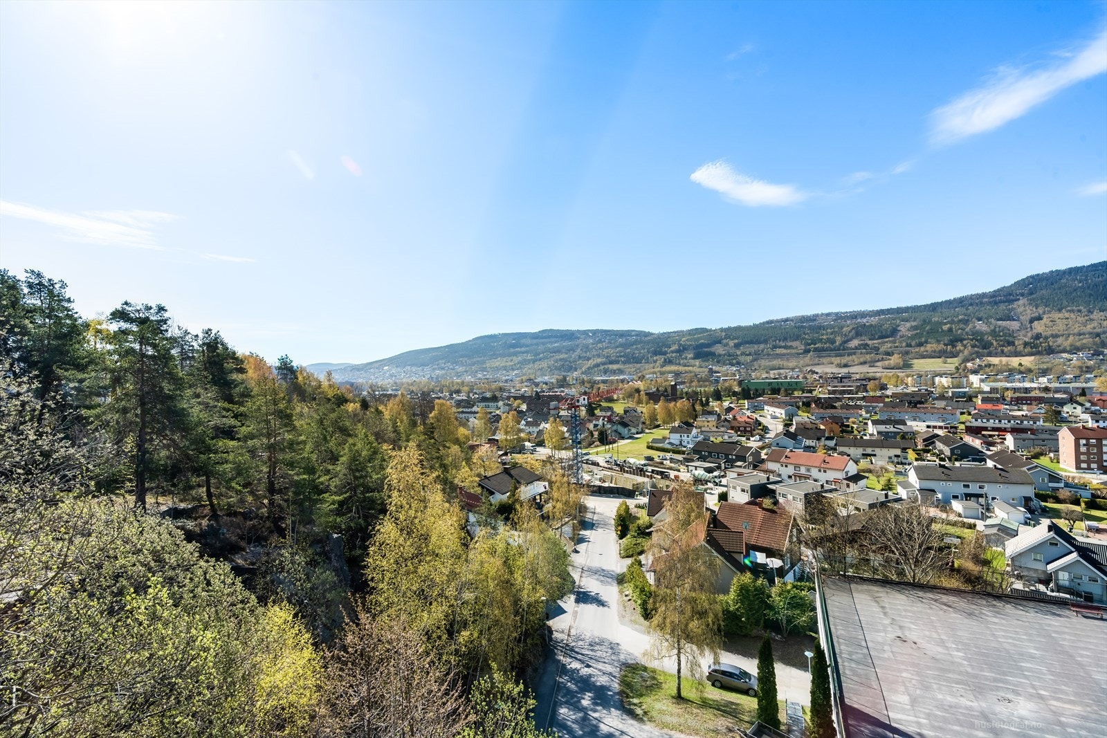 Utsikt fra balkong Galleribilde