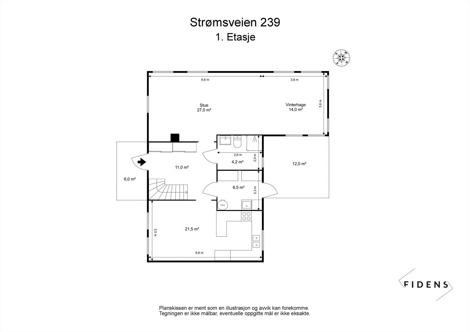 Plantegning 1.etasje Galleribilde