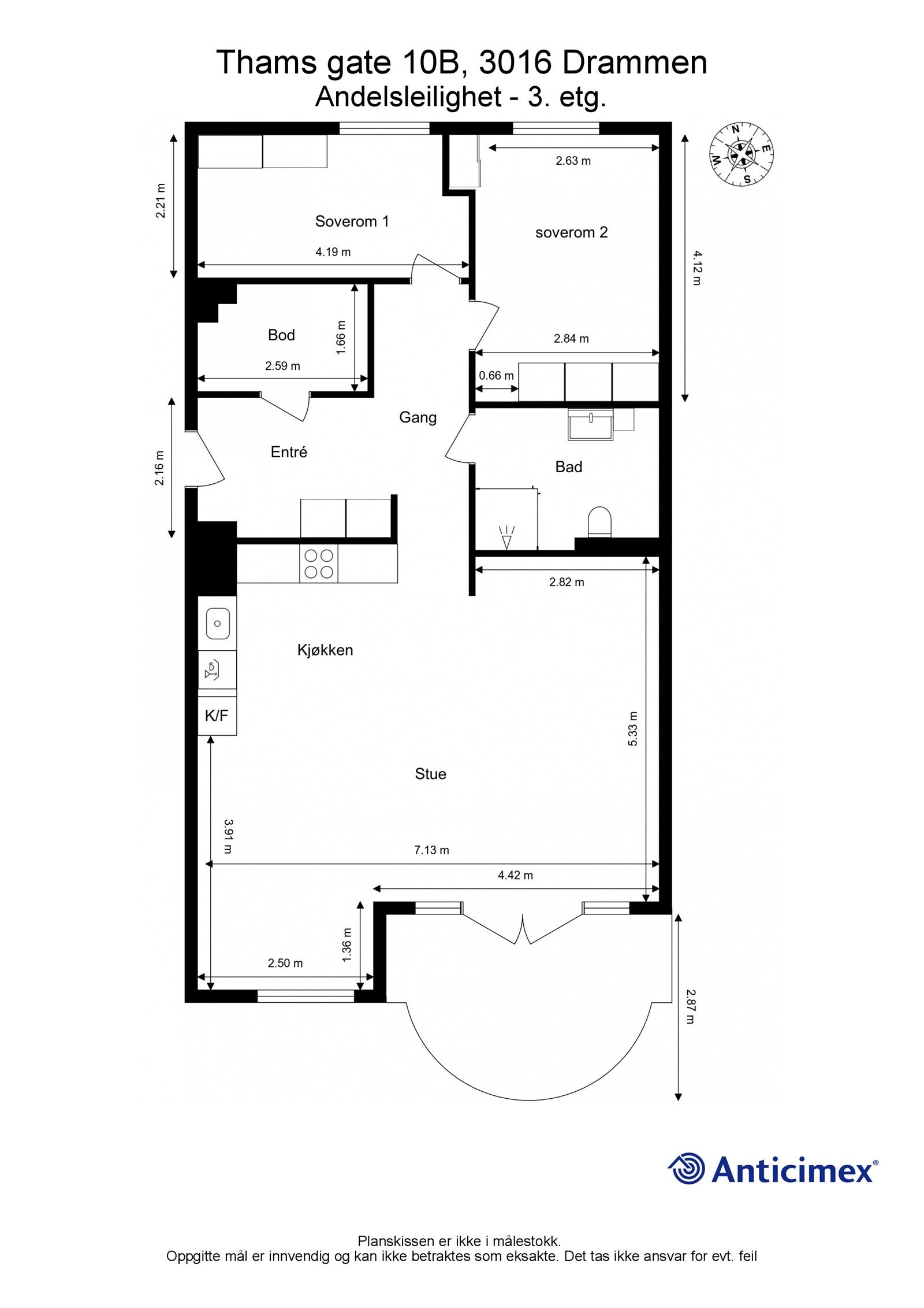 2D plantegning Galleribilde