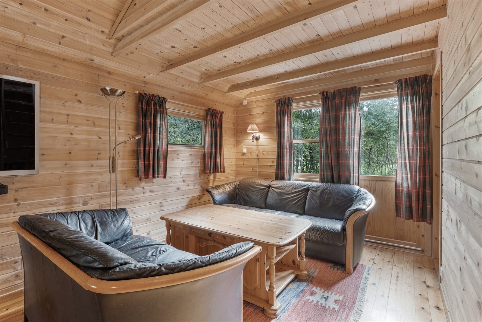 Det er innlagt strøm og bilvei helt frem til hyttedøren. Galleribilde