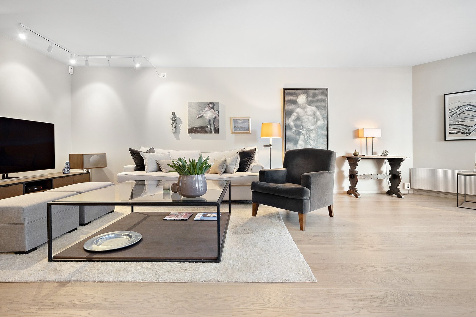 Leiligheten er totalrenovert i 2021. Galleribilde
