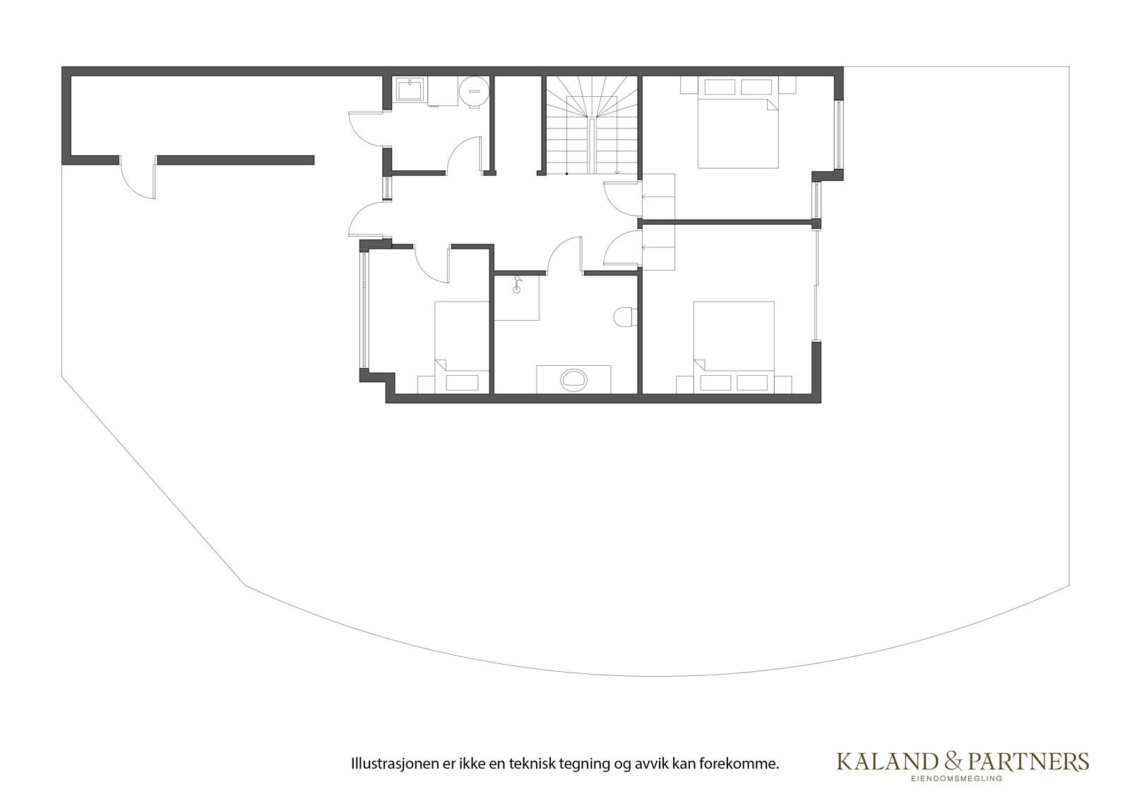 Planløsning 1.etg. Galleribilde