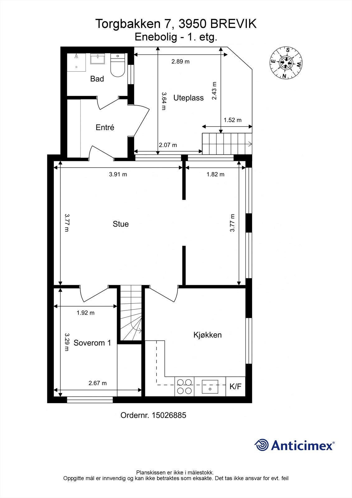 Plantegning 1. etasje. Galleribilde