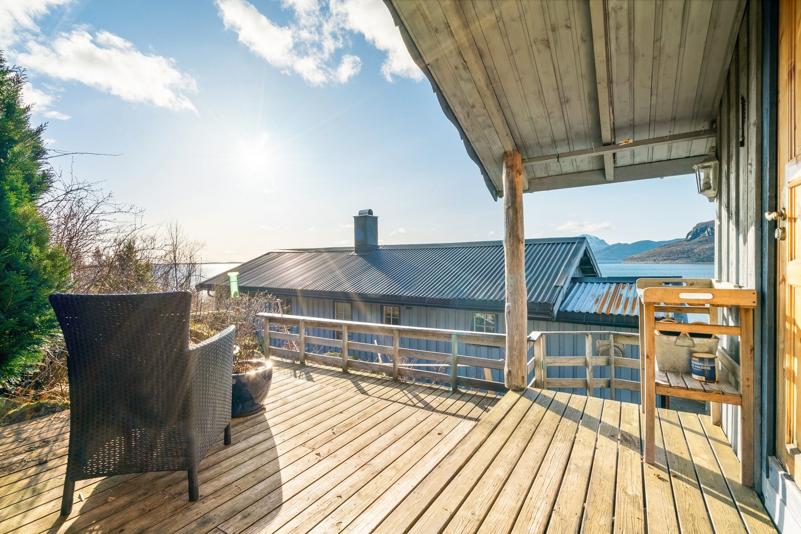 Anneks med flott terrasse Galleribilde