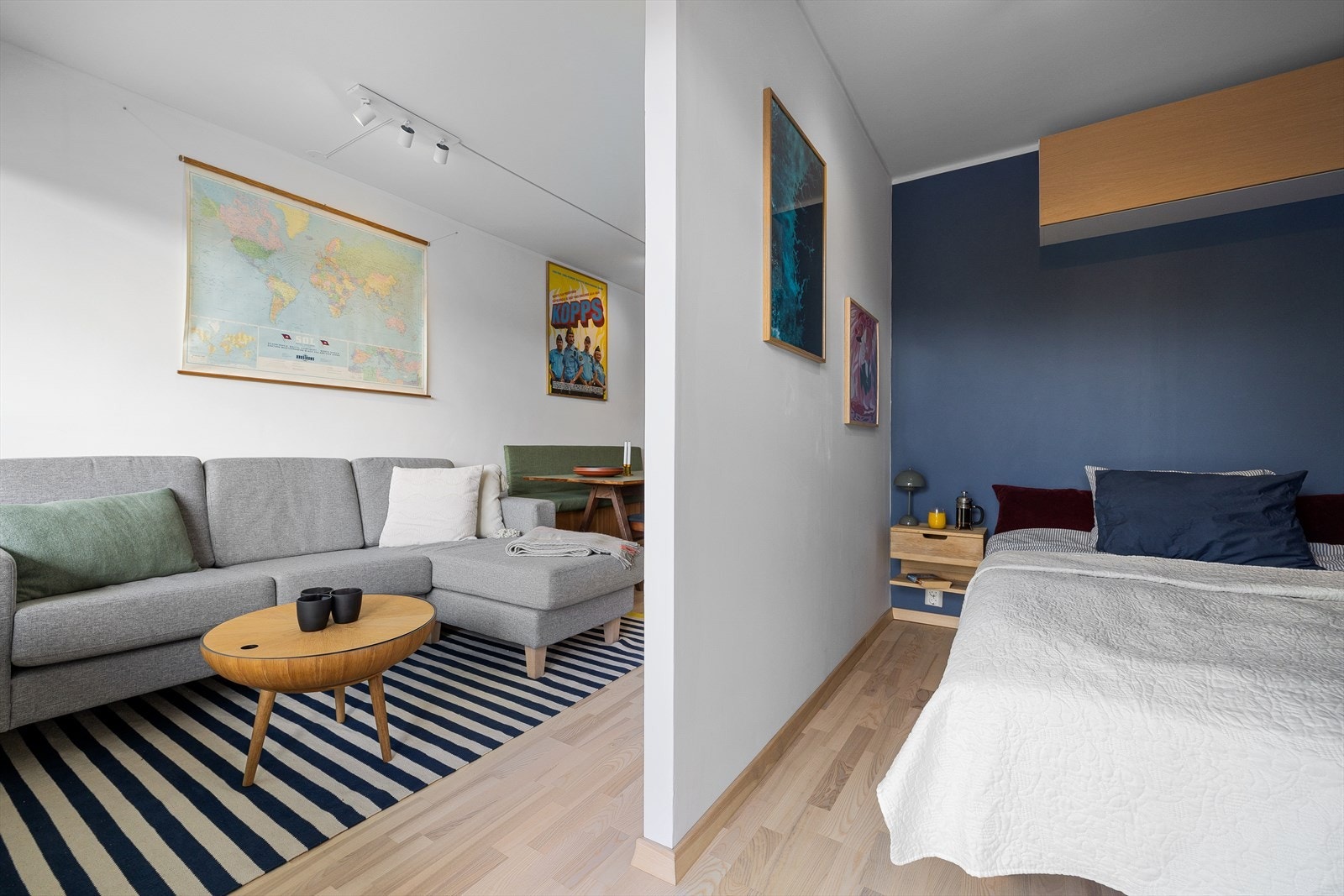 Med direkte adkomst fra stuen er sovealkoven Galleribilde