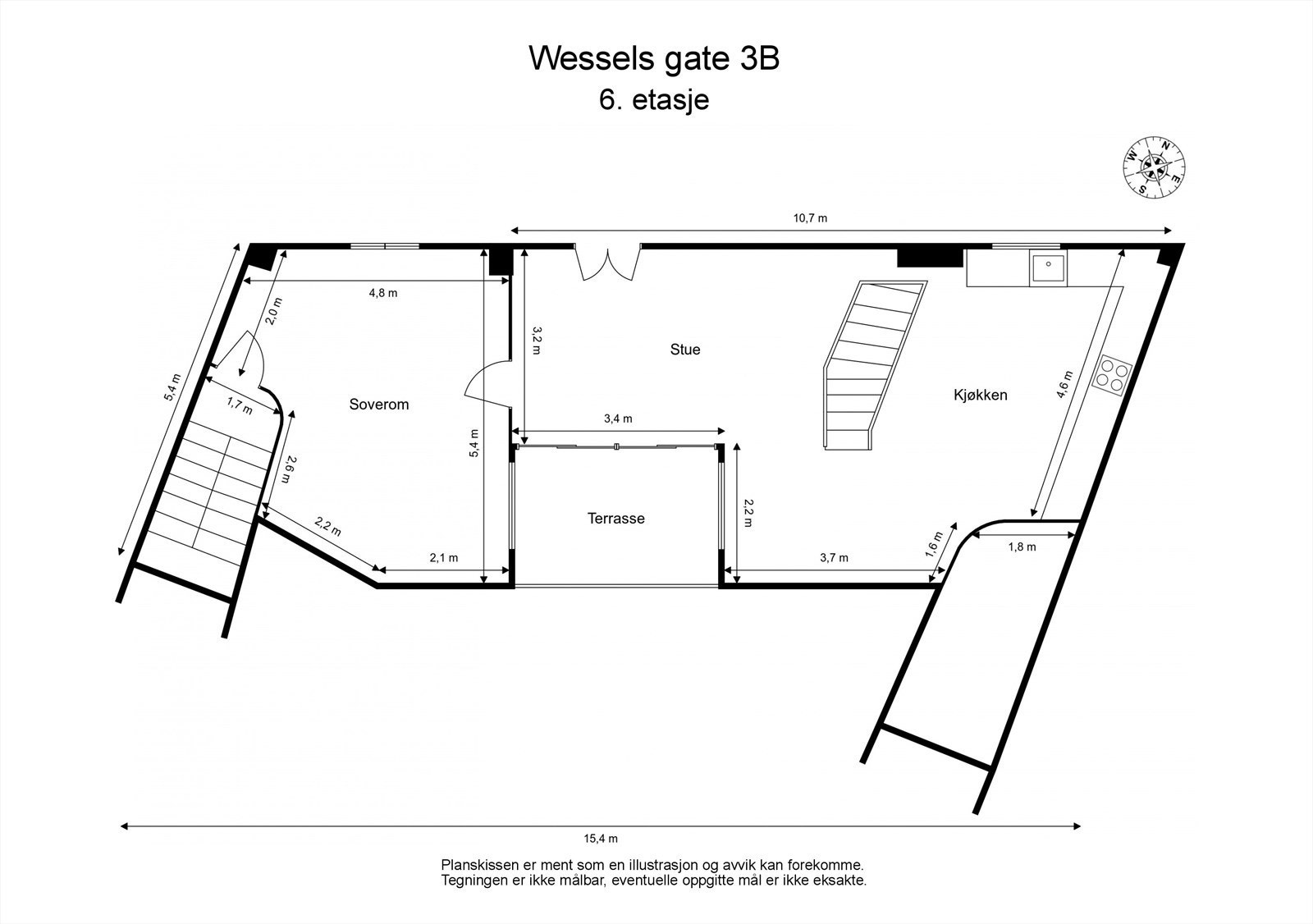 Plantegning - 6. etasje. Galleribilde