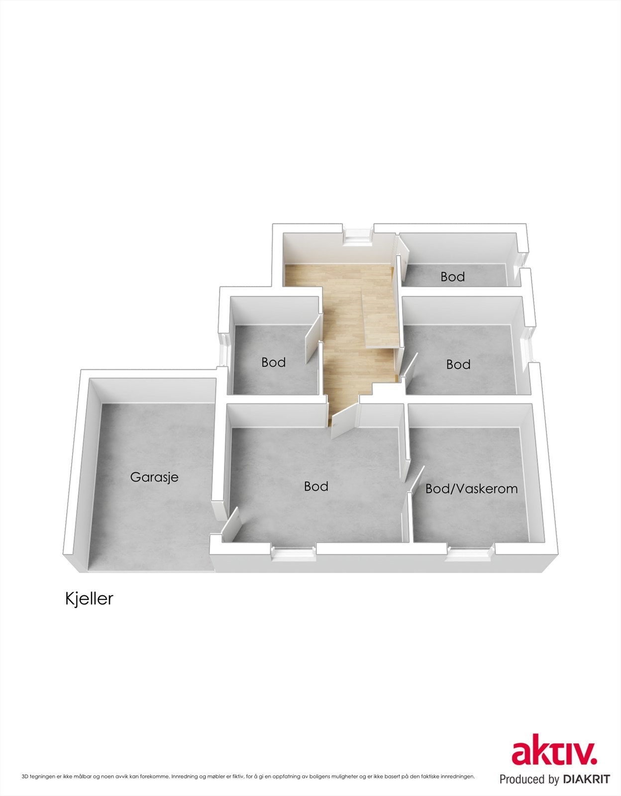 Plantegning kjeller Galleribilde