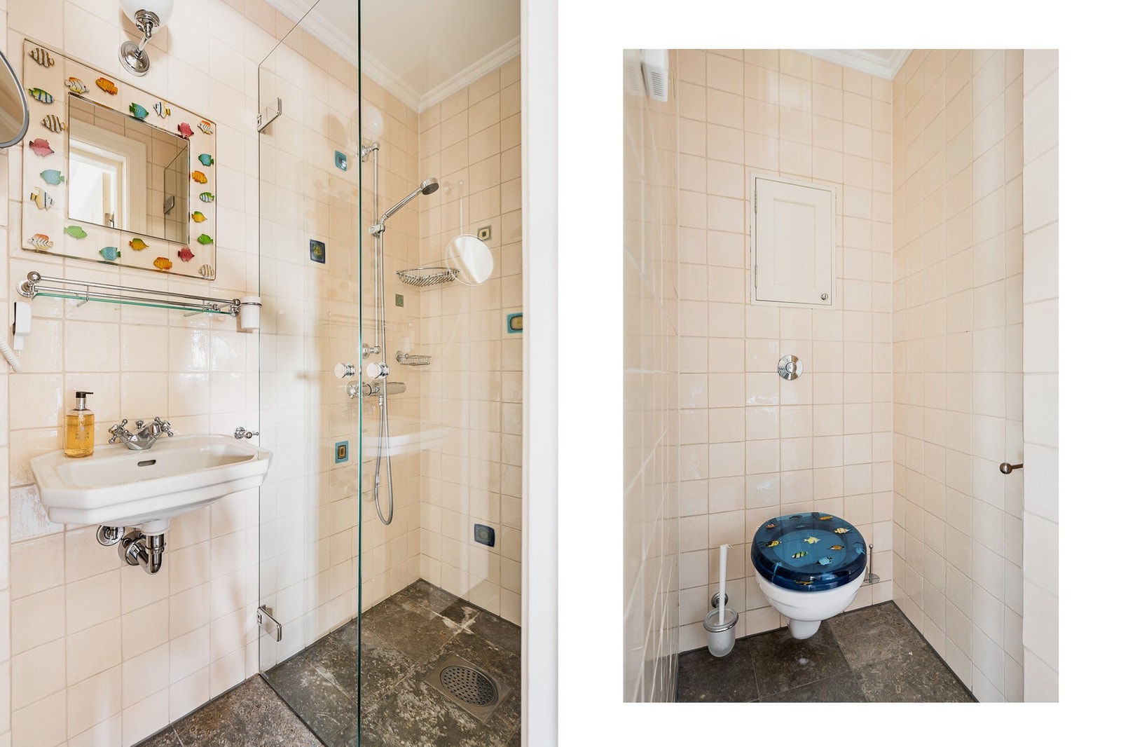 Baderom med adkomst fra soverom nr. 4. Galleribilde