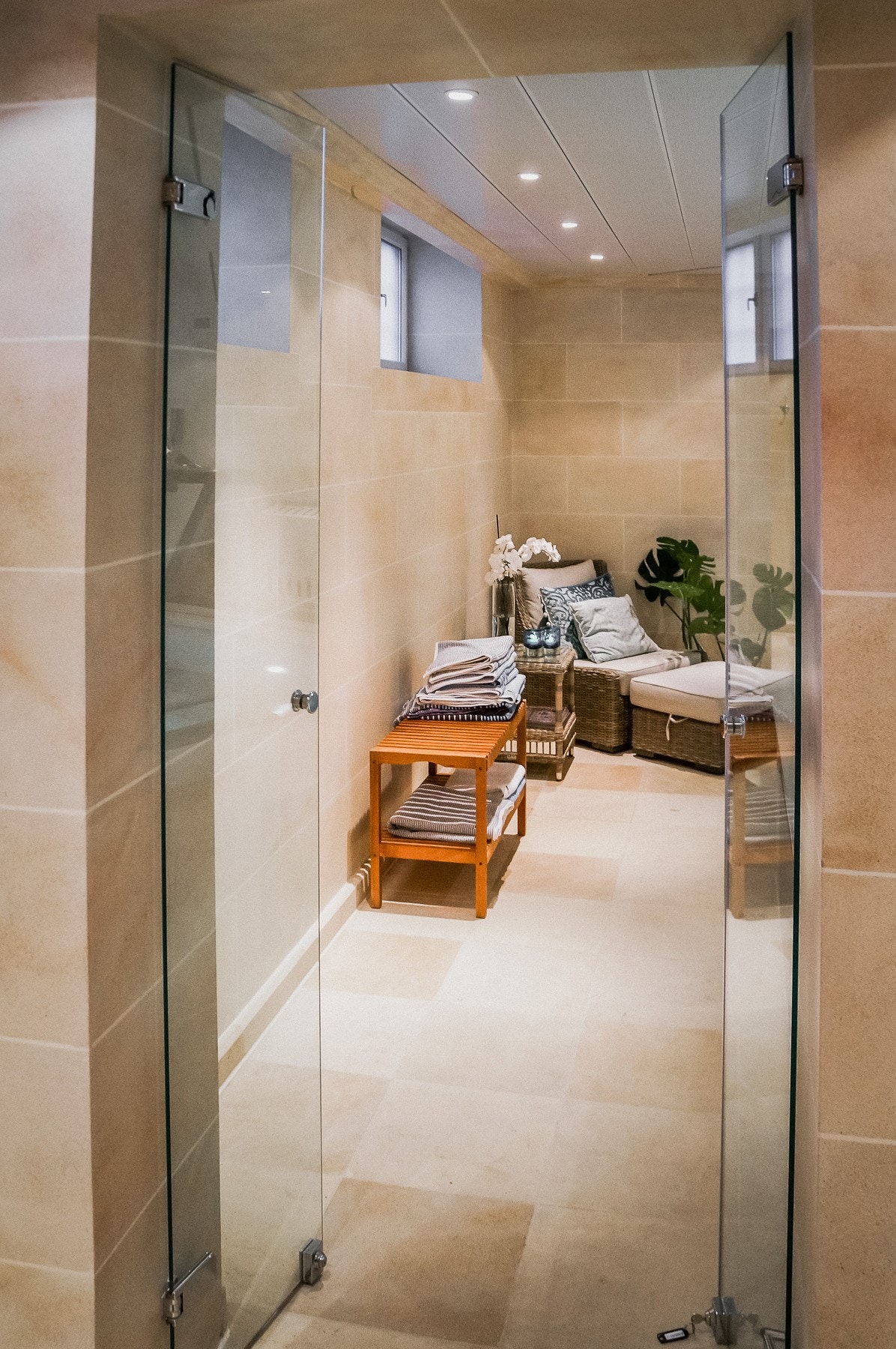 Inngang til trimrom. Galleribilde