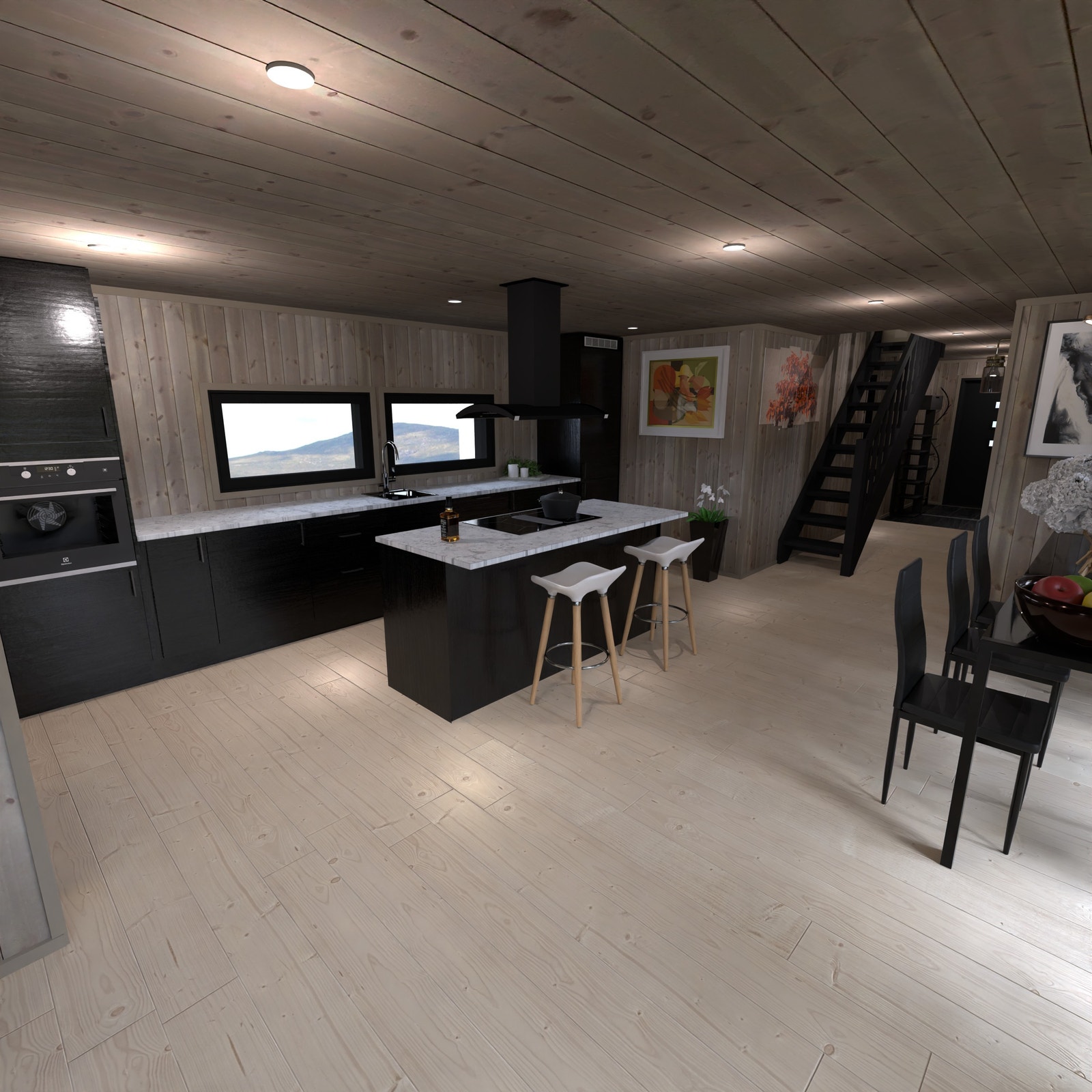 Blåne Hå 1.1 Kjøkken mot gang Galleribilde