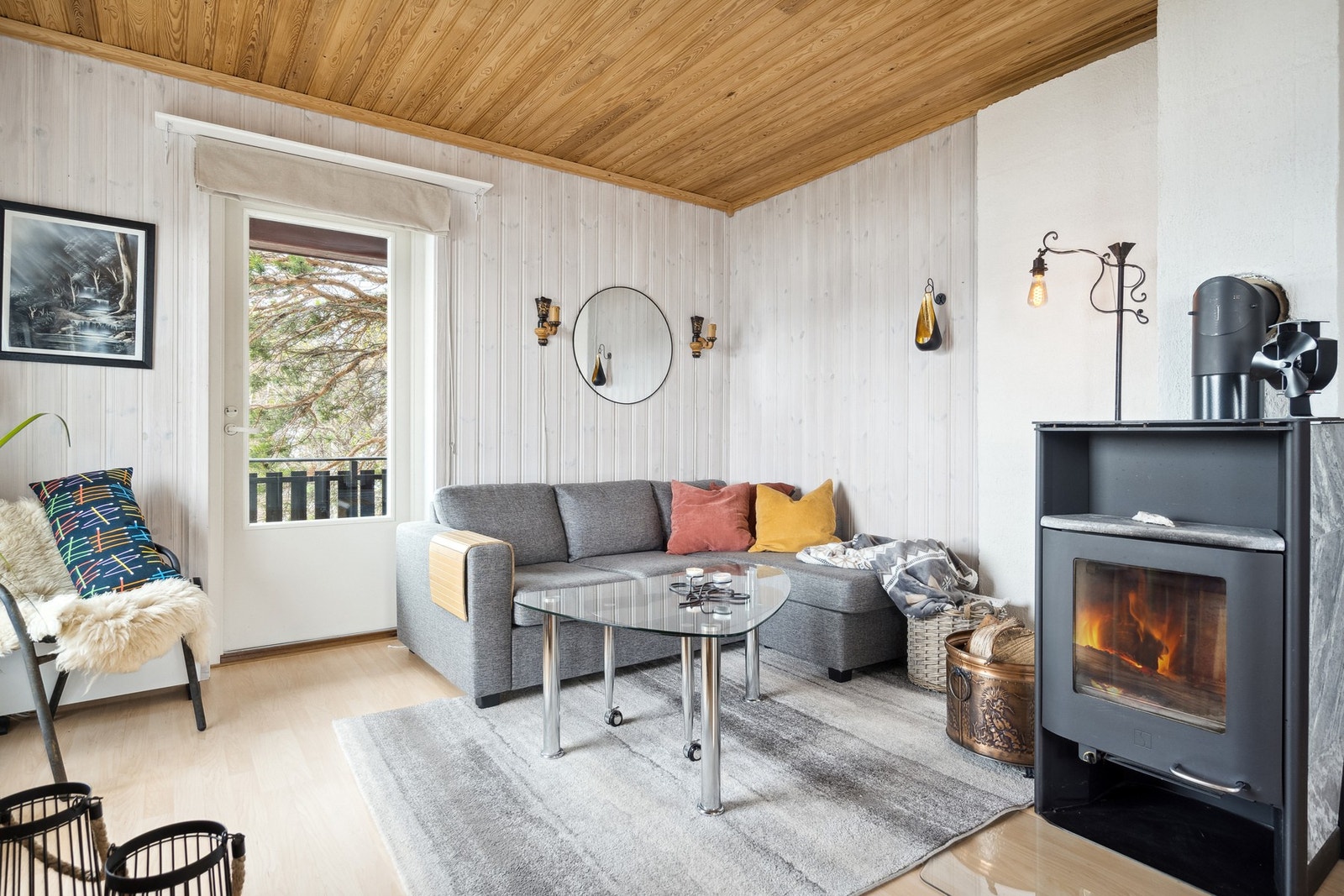 Med vedfyring Galleribilde