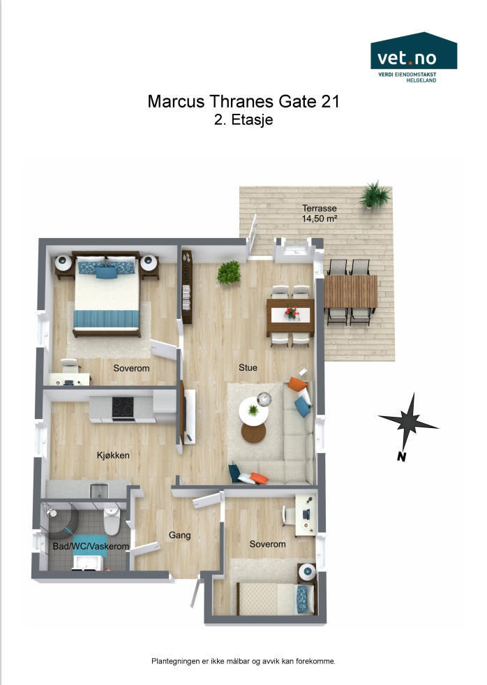 Plantegninger 3D Galleribilde