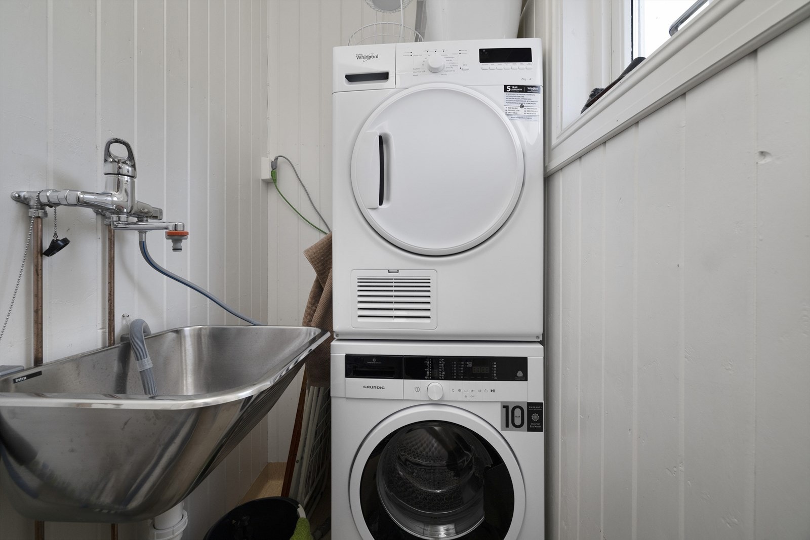 Praktisk separat vaskerom. Galleribilde