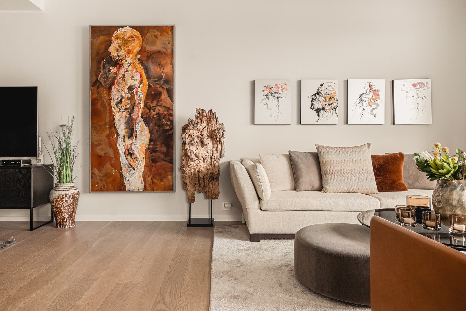 Her er det gode muligheter for å møblere i ulike soner. Galleribilde