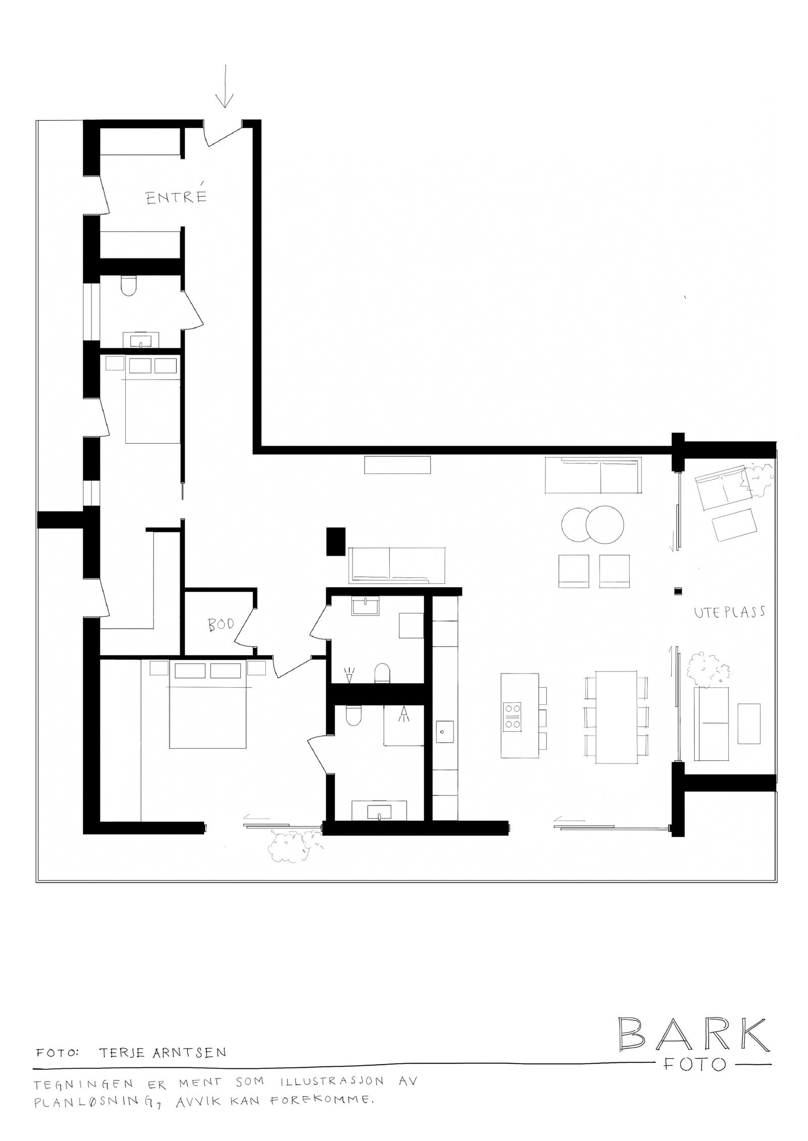 Plantegning 4. etasje Galleribilde
