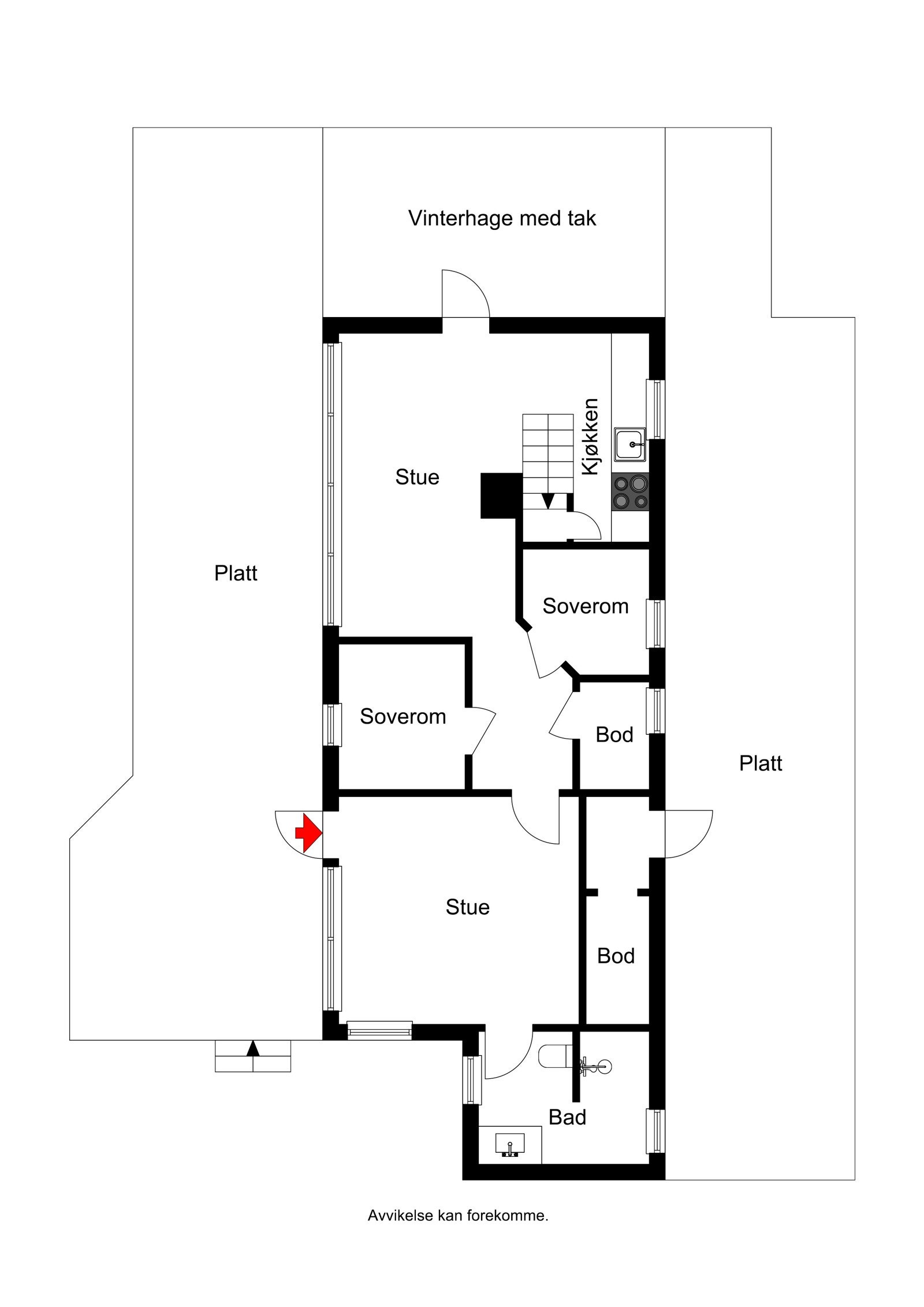 Plantegning Galleribilde