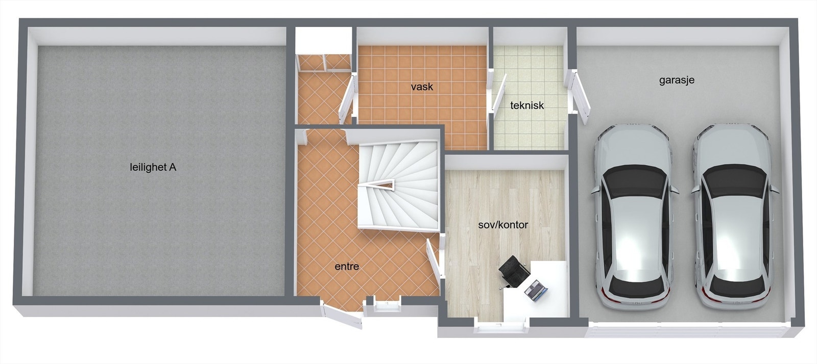 Underetasje. Galleribilde