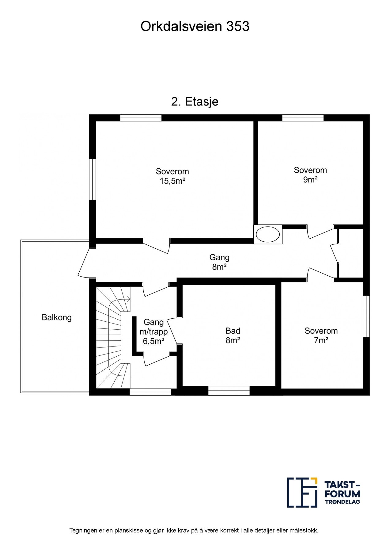 Plantegning 2. etasje Galleribilde