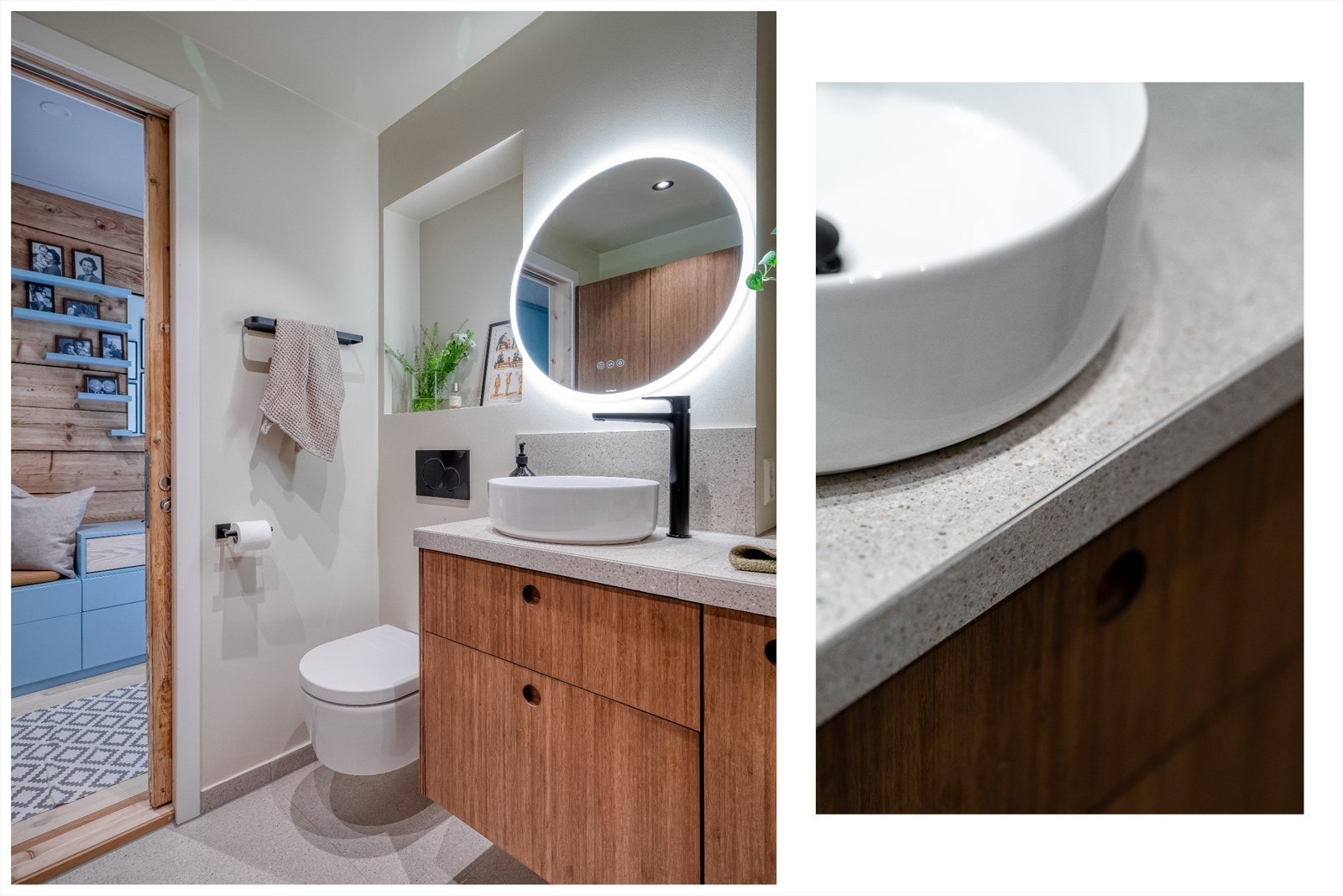 Benken er flislagt, Merk den gode utførelsen av SDS bygg AS Galleribilde