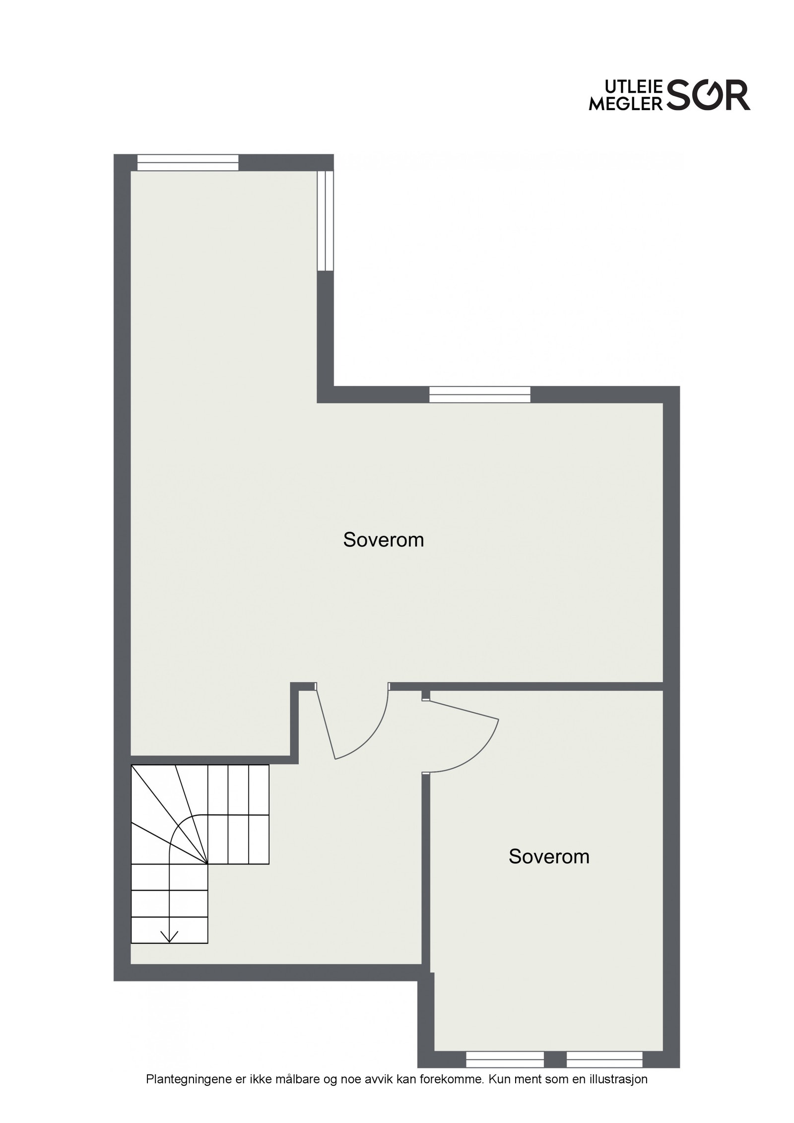 Plantegning loftsetasje Galleribilde