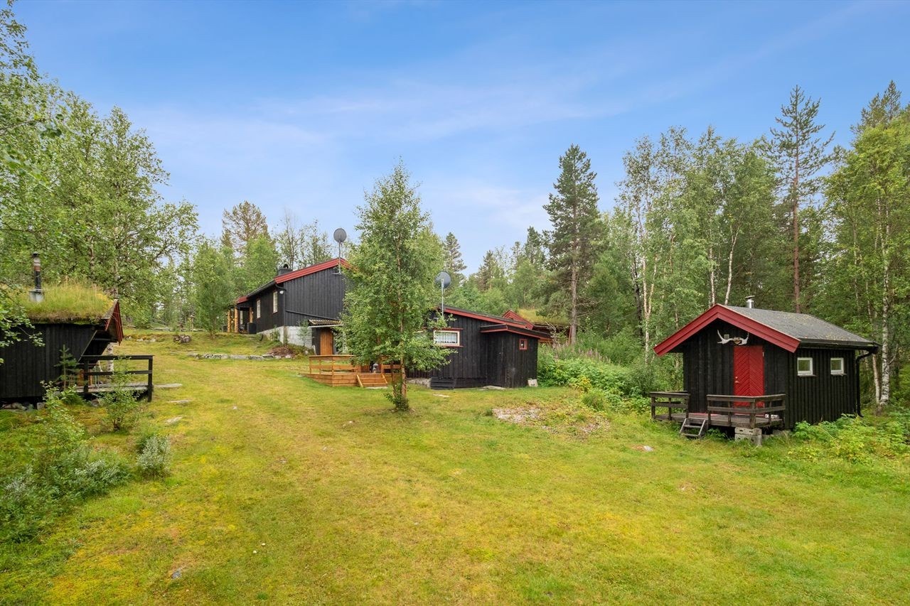 Hyttetunet er flott opparbeidet. Galleribilde