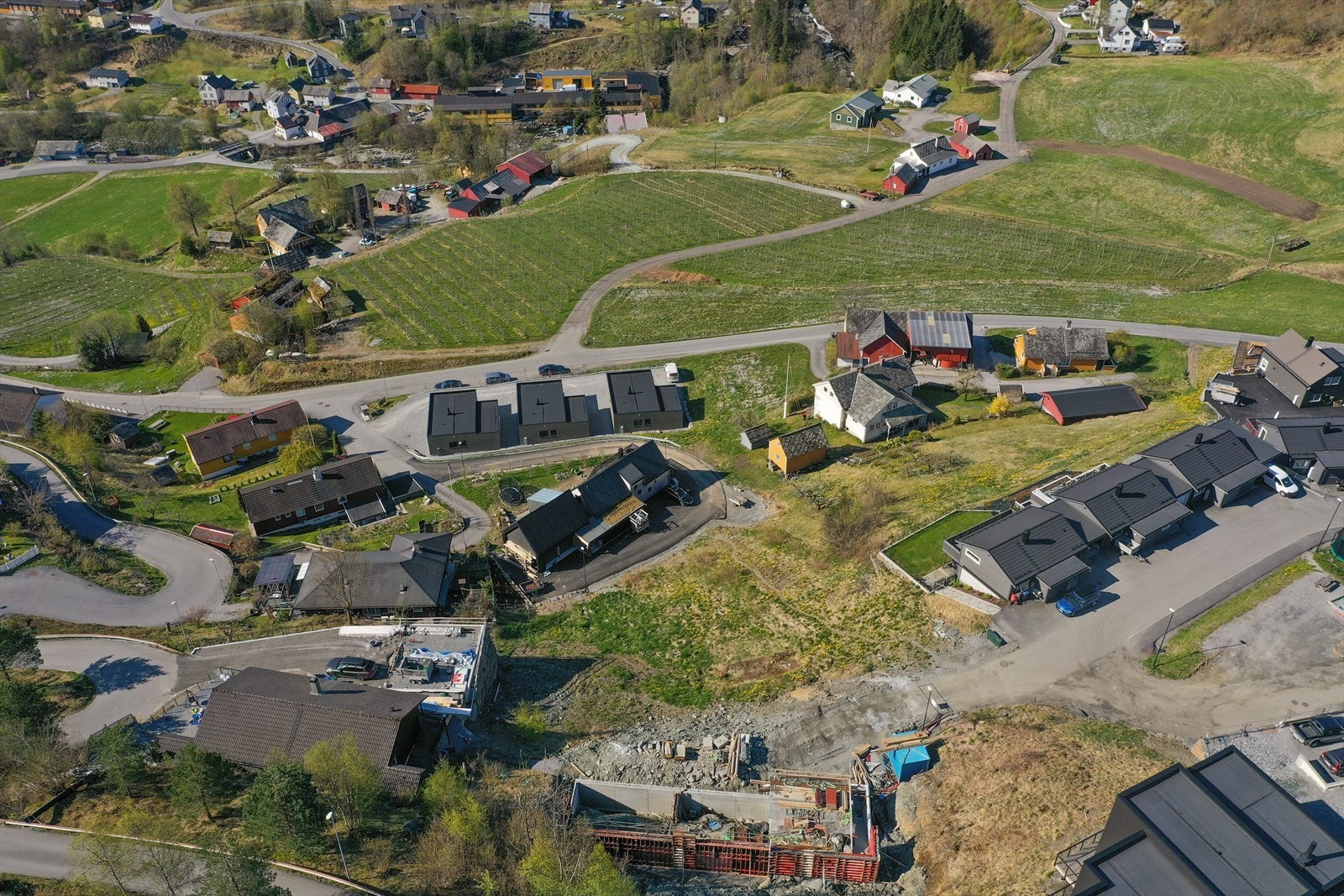 Spredt boligbebyggelse i området Galleribilde