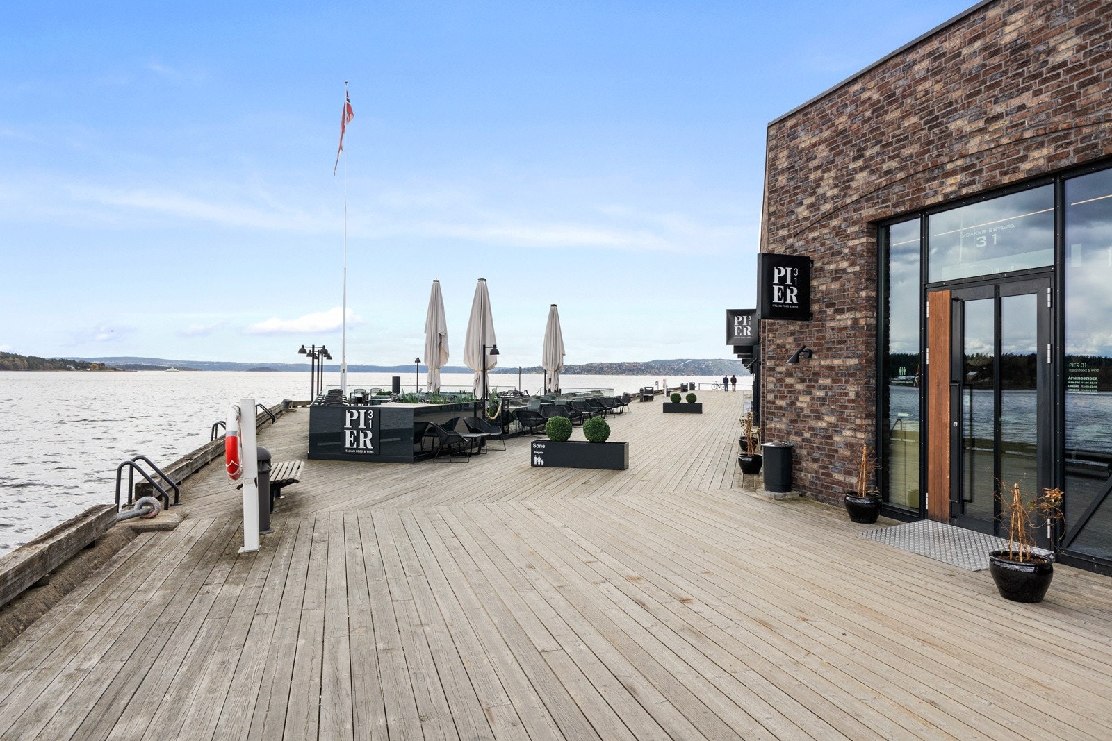 Pier 31 er en meget hyggelig Italiensk resturant på Brygga. Galleribilde