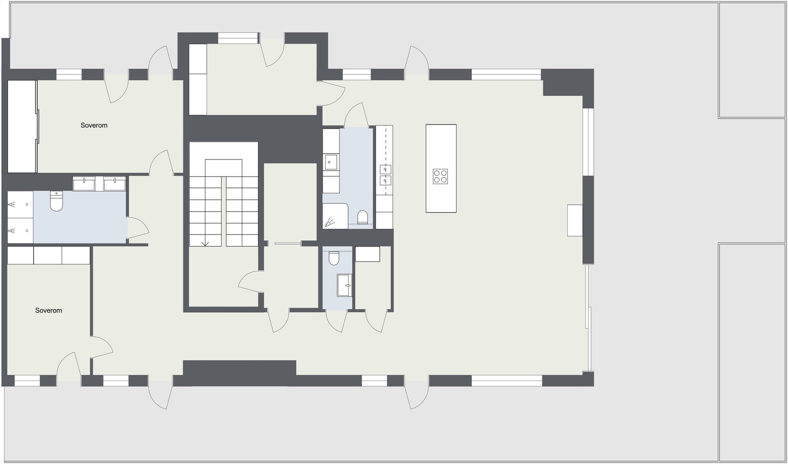 Dronning Eufemias gate 31 - 3.etasje - 2D Floor Plan.jpg Galleribilde