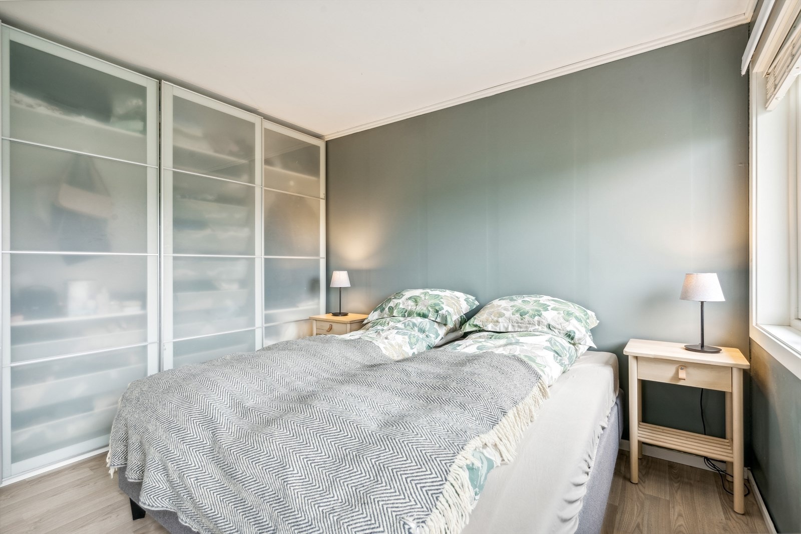 Soverommet med fint fargevalg. Galleribilde