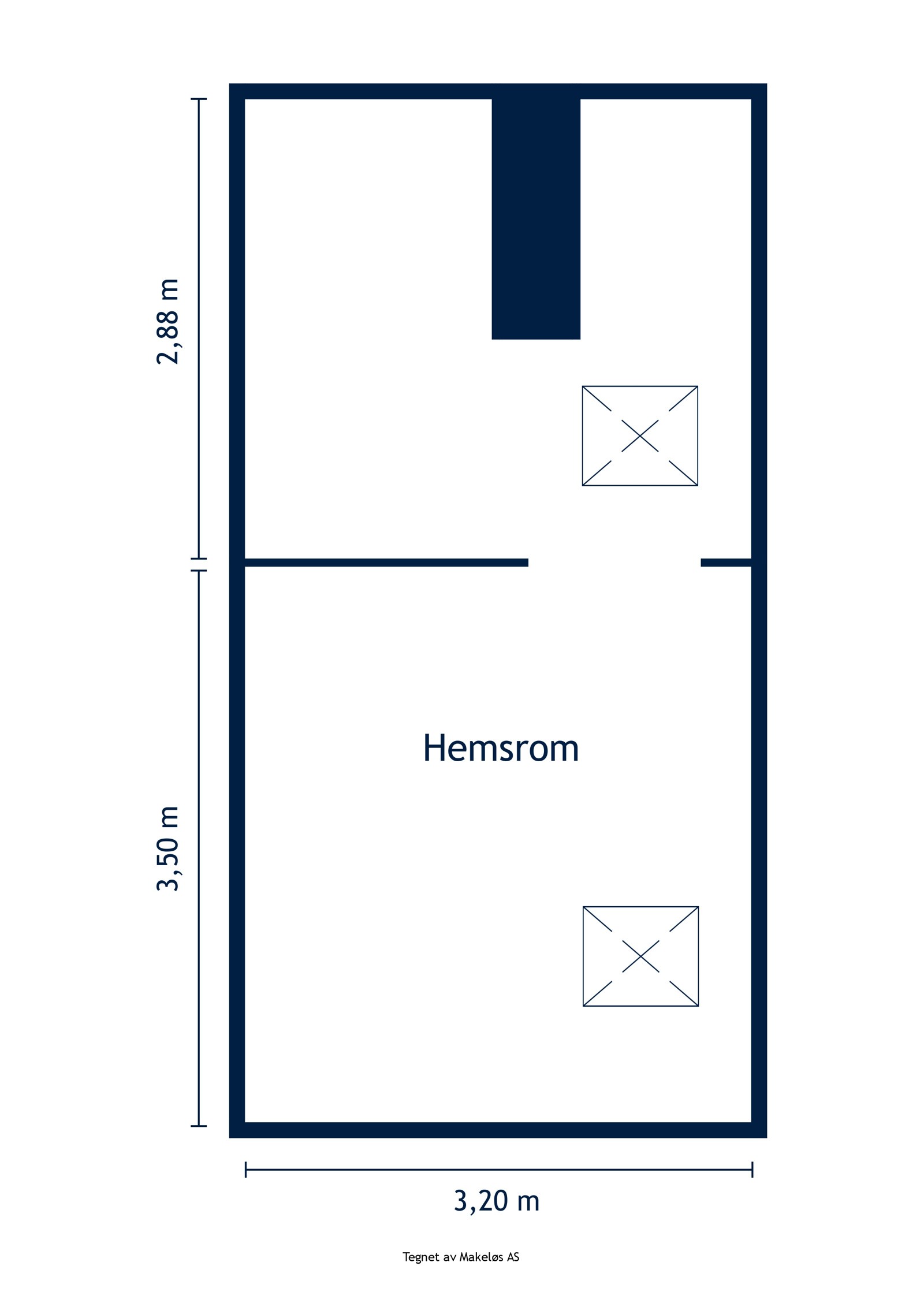 Plantegning hems. Galleribilde