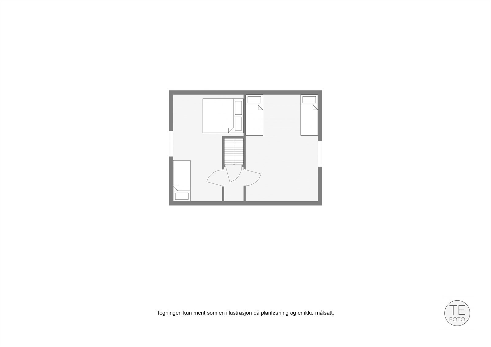 Plantegning 2. etasje/Loft. Galleribilde