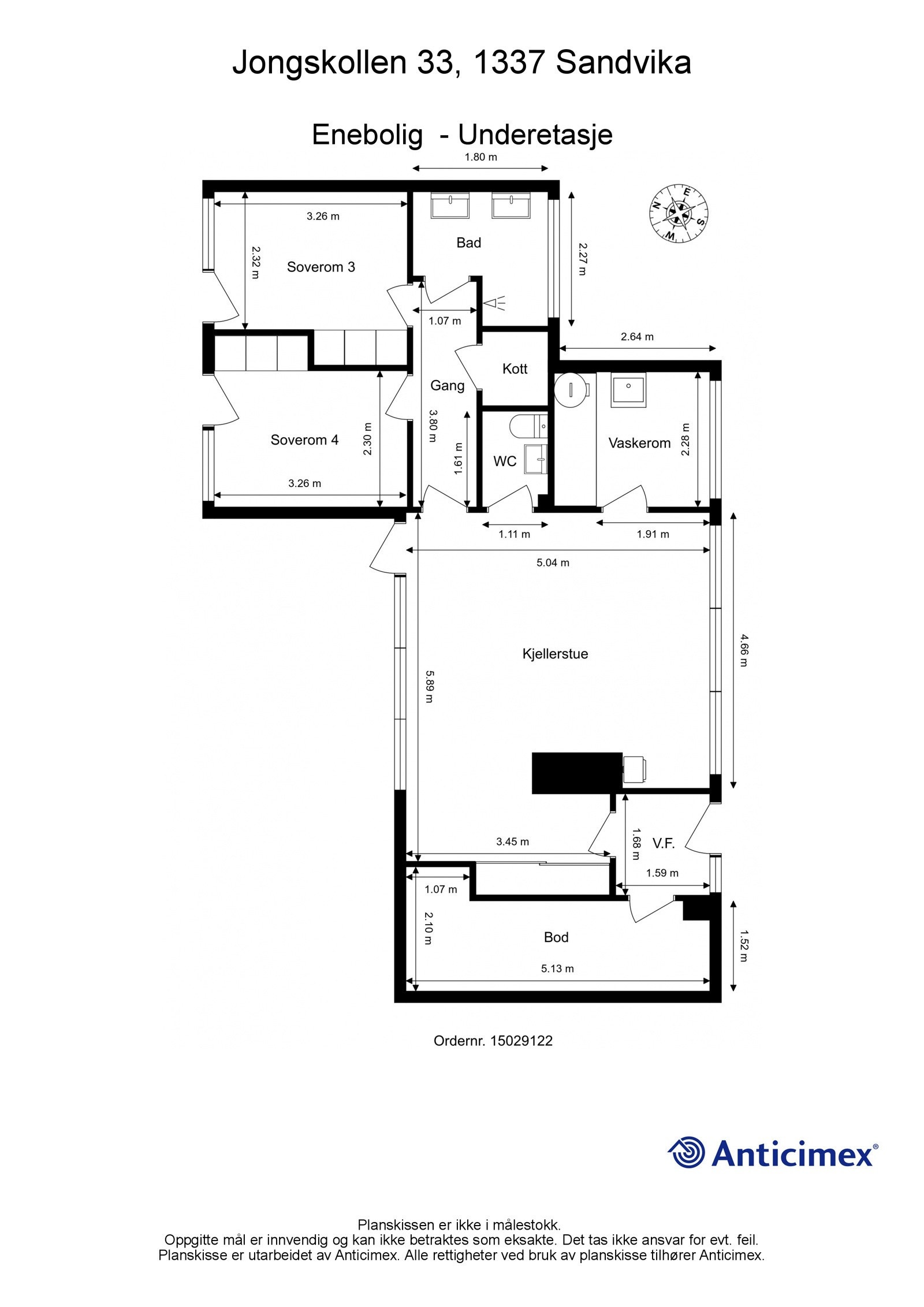 Plantegning underetasje Galleribilde