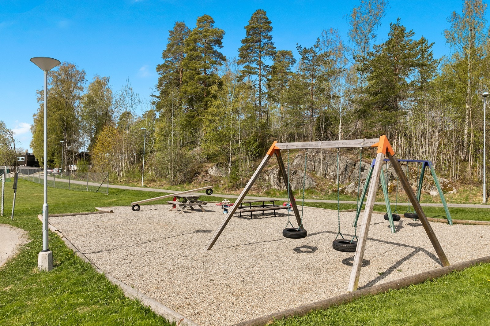 Herlig lekeplass for feltet som er oppgradert i nyere tid Galleribilde