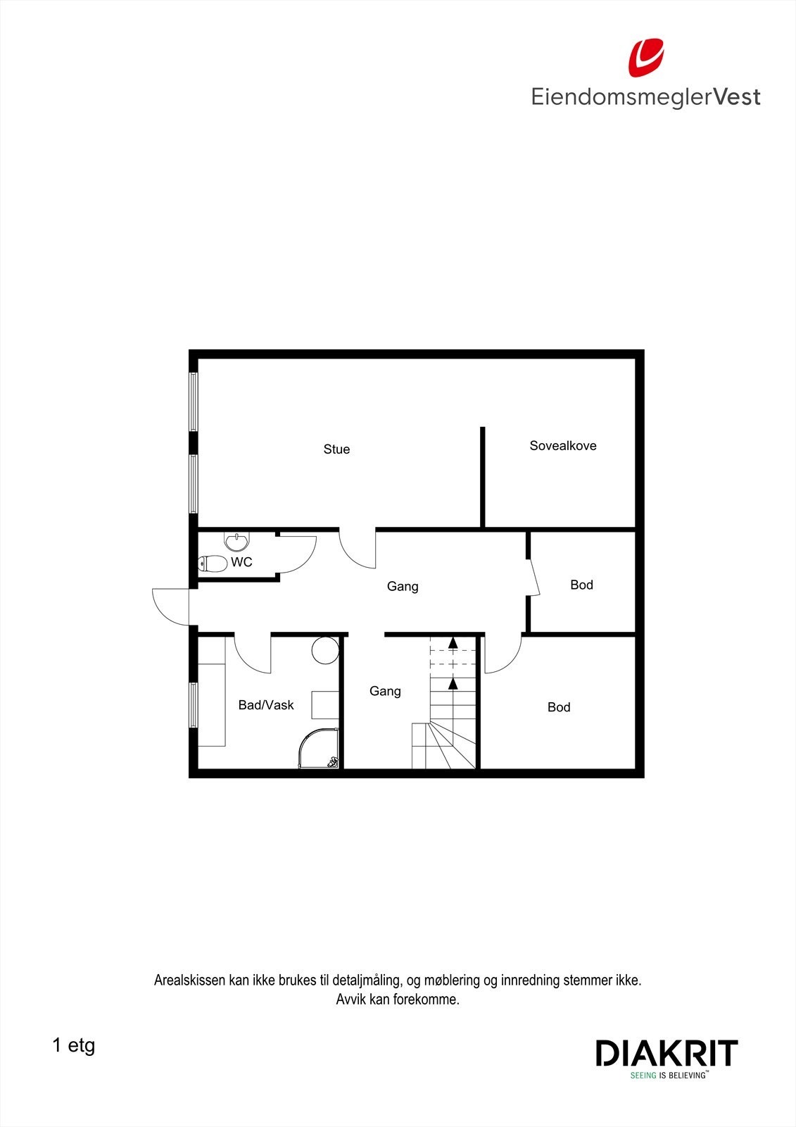 Plantegning underetasje Galleribilde