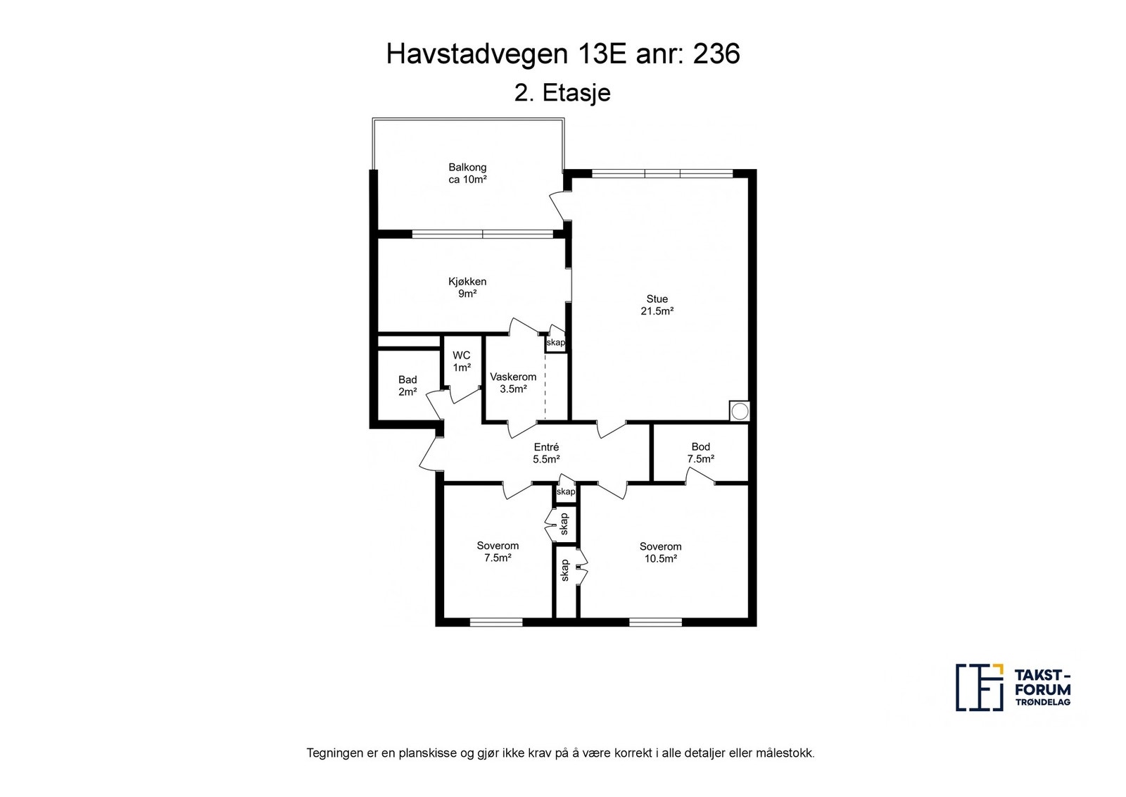 Planskisse 2.etasje Galleribilde