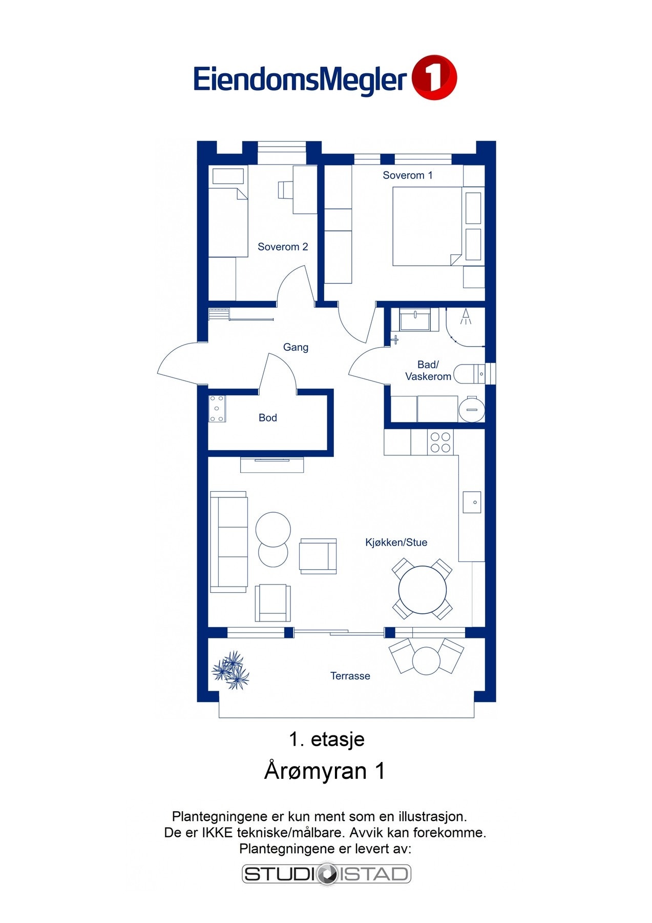 2D - plantegning. Galleribilde