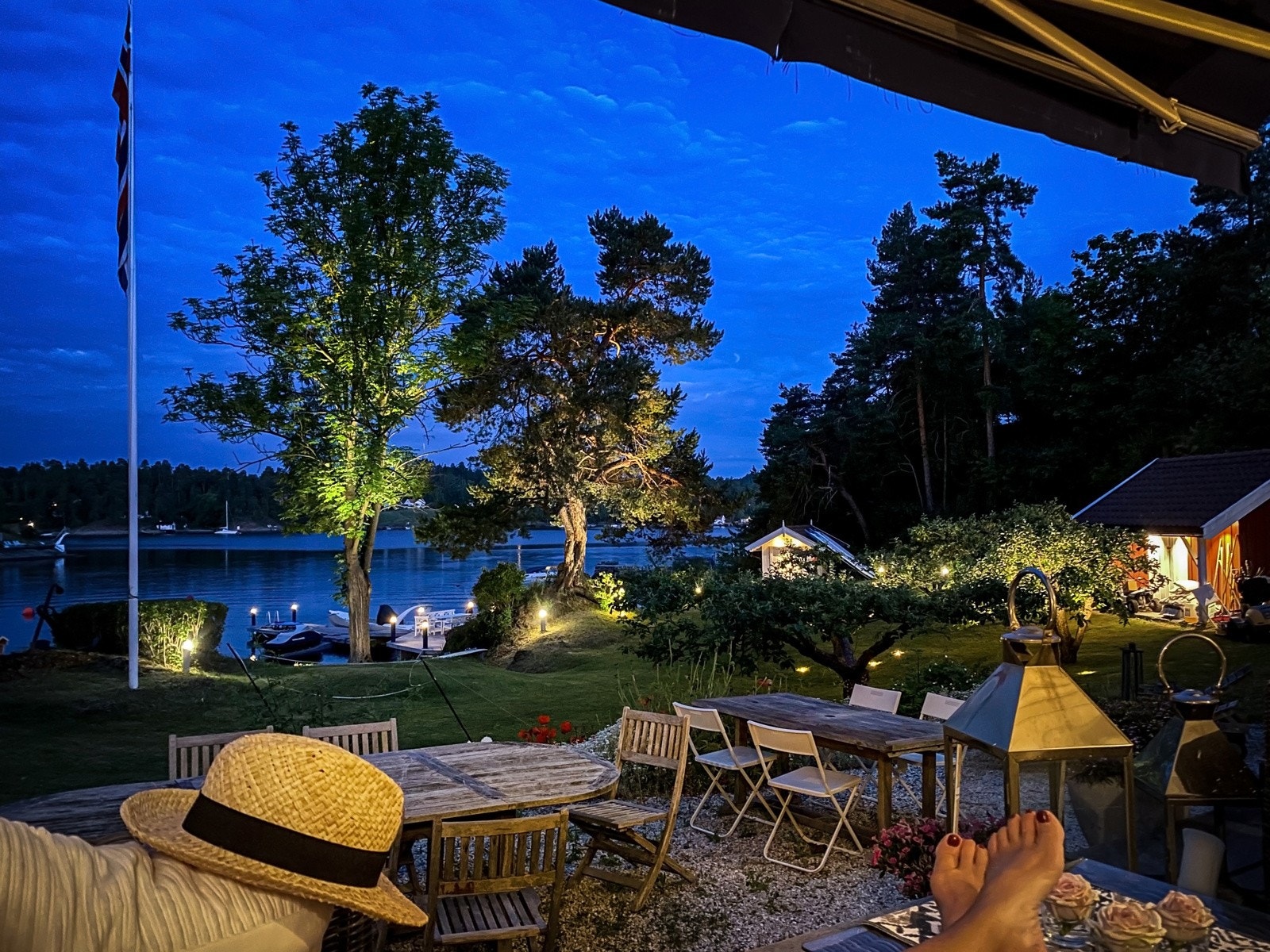Flott uteområde Galleribilde