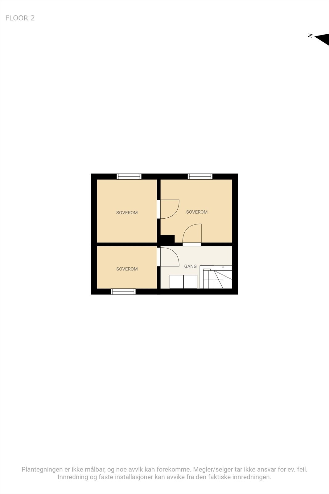 Plantegning 2. etasje Galleribilde