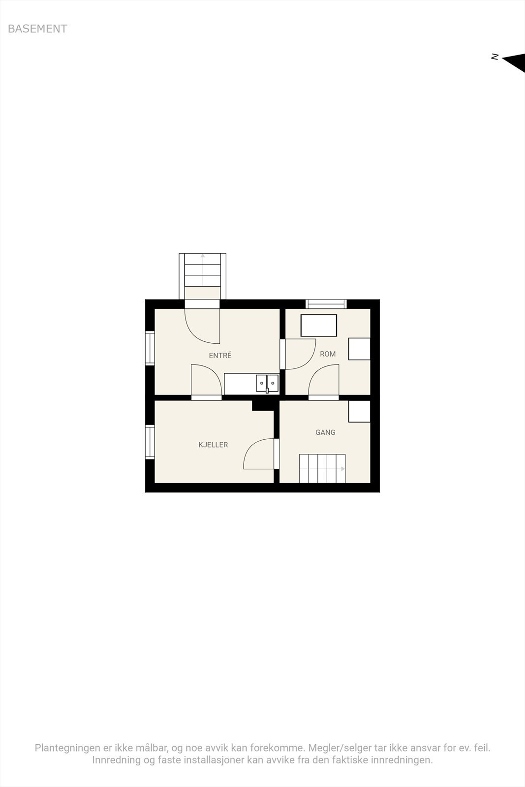 Plantegning kjeller Galleribilde