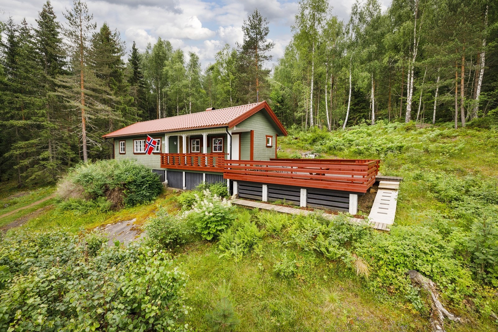 Selveid naturtomt på ca 1000kvm. Galleribilde