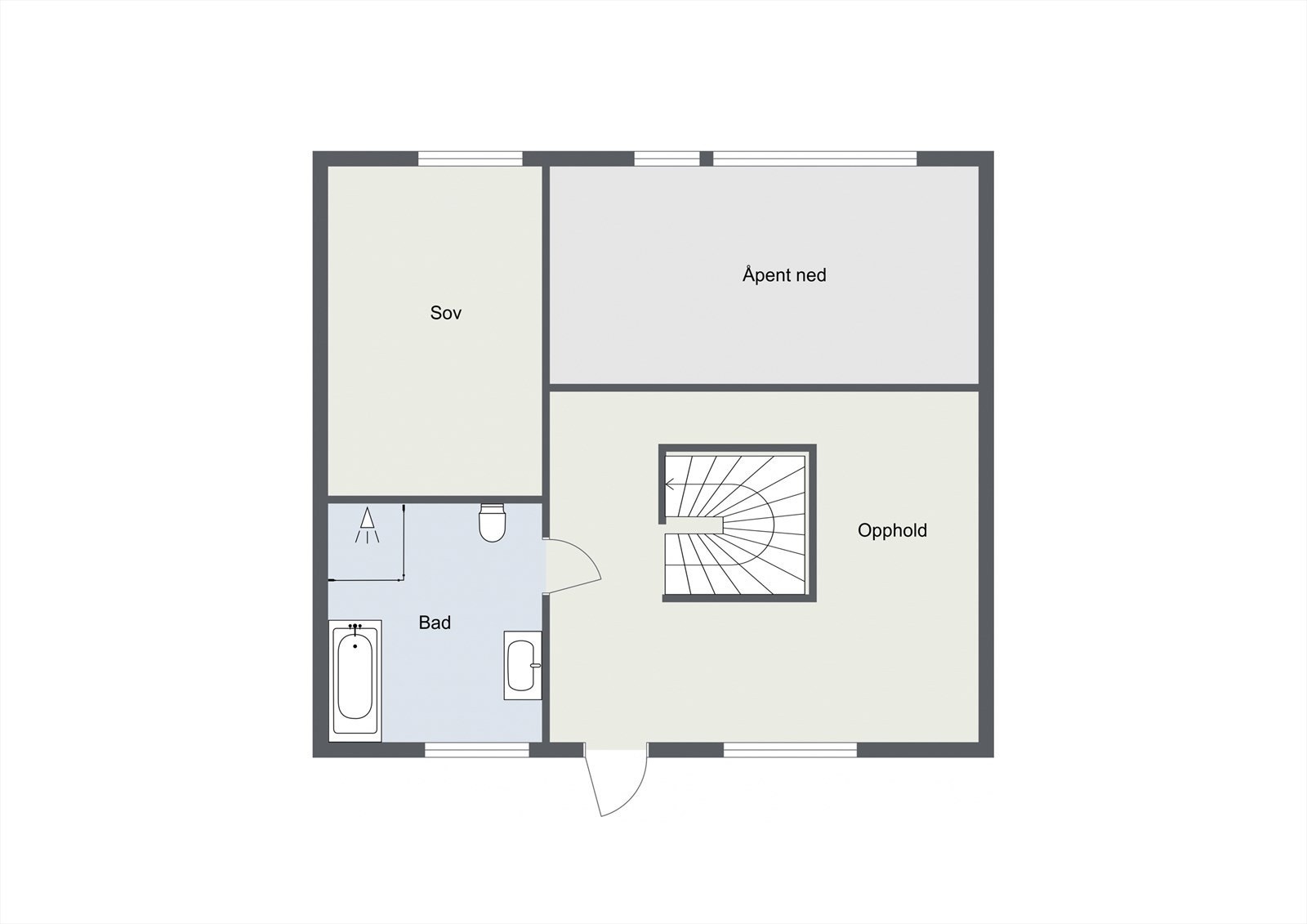 Loftplan. Galleribilde